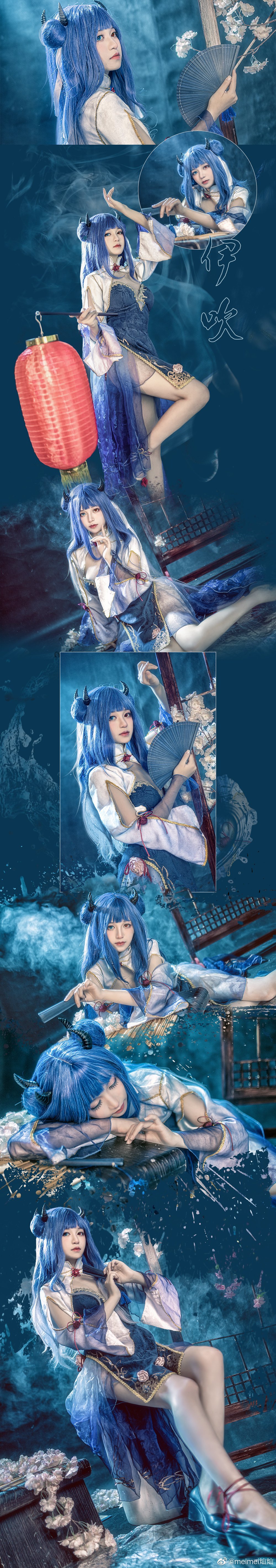 【COS】碧蓝航线 伊吹新年旗袍cos @meimei灿灿 COSPLAY-第1张