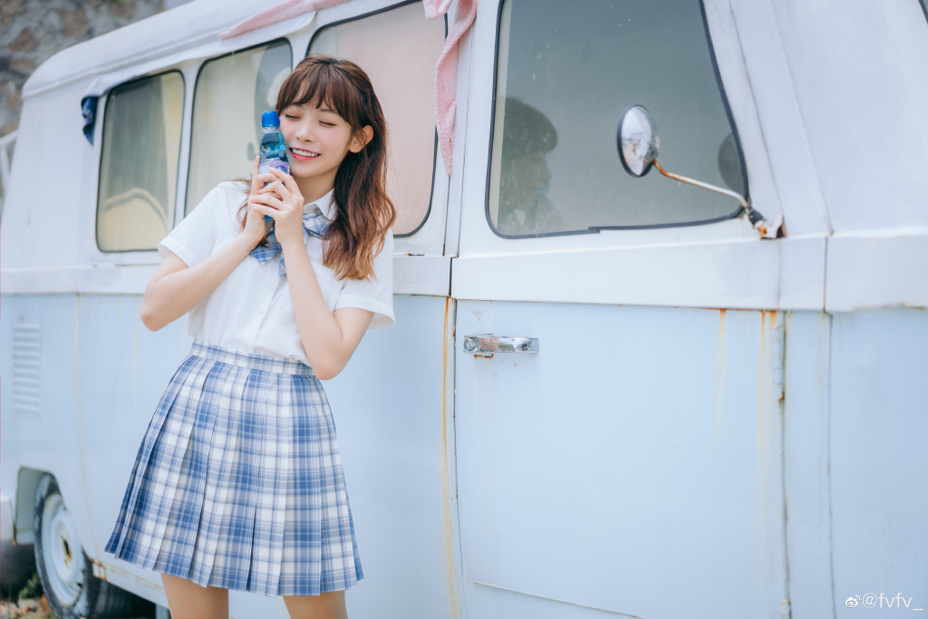 图片[1]-[JK制服] jk日常 「 海 岛 风 眠 」@fvfv_-米哈社