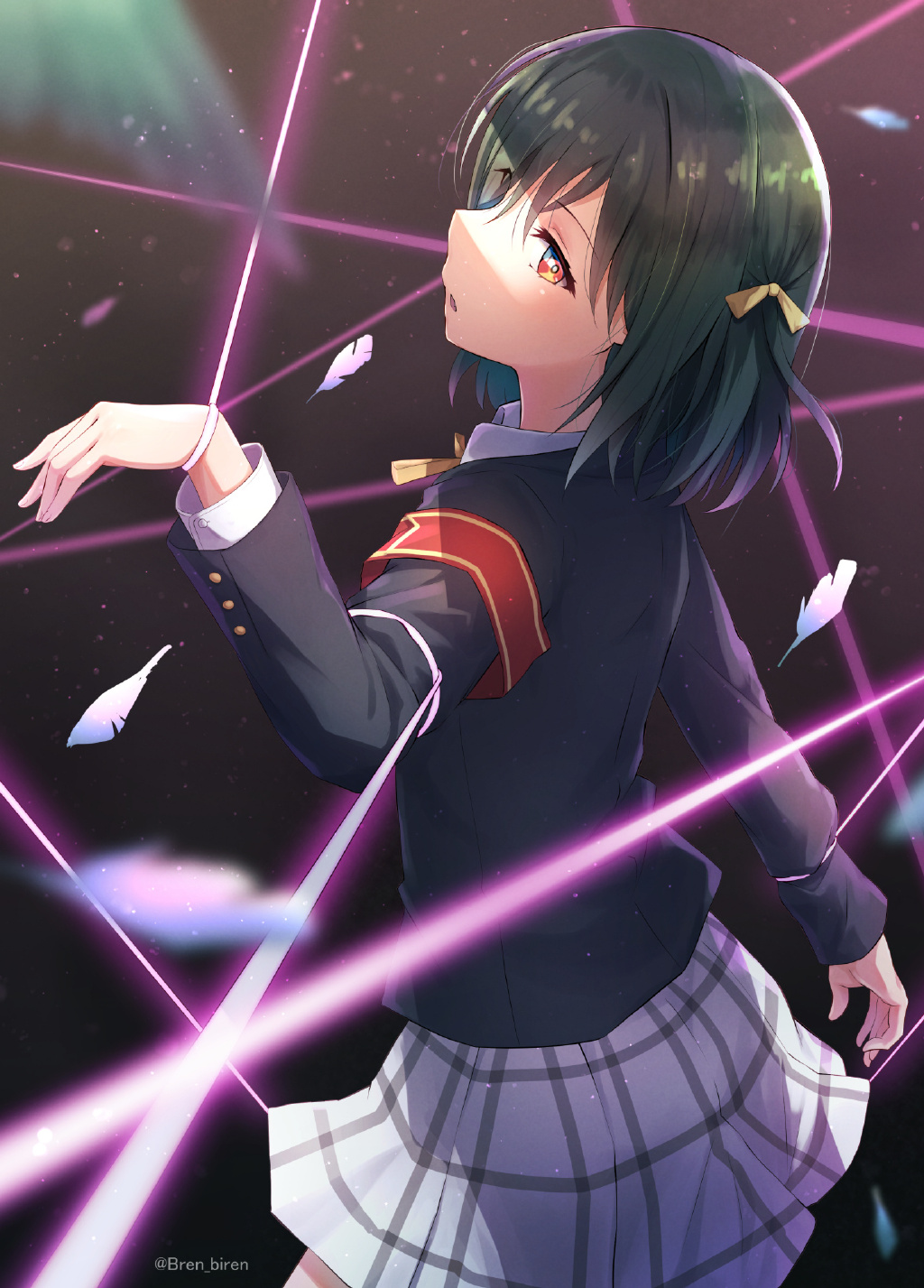 【P站美图】黑发红瞳的JK大小姐!《LoveLive!虹咲》三船栞子壁纸特辑 - dimtown.COM