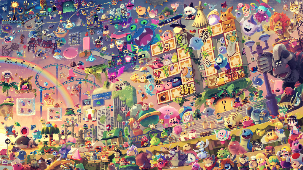 插画壁纸 超级马里奥:星之卡比的梦想之地 插画-第4张