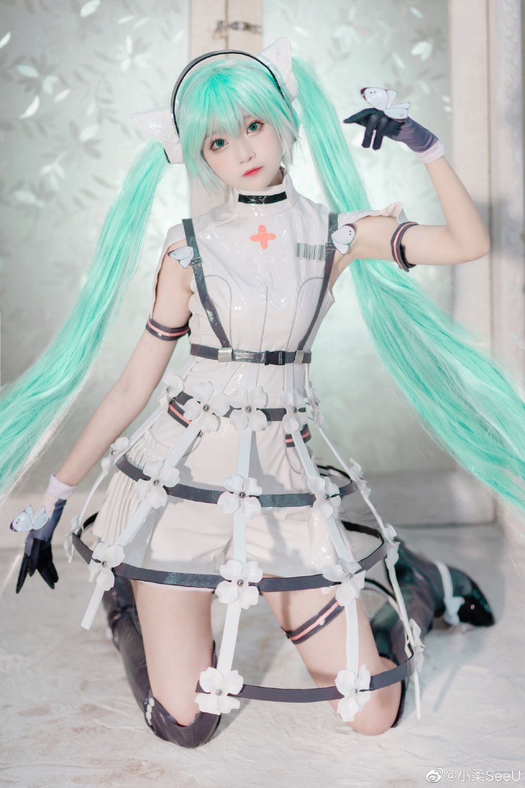 [COS] 初音未来SEGA音游鸟笼ver.cos 初音ミク MIKU  @小柔SeeU COSPLAY-第10张