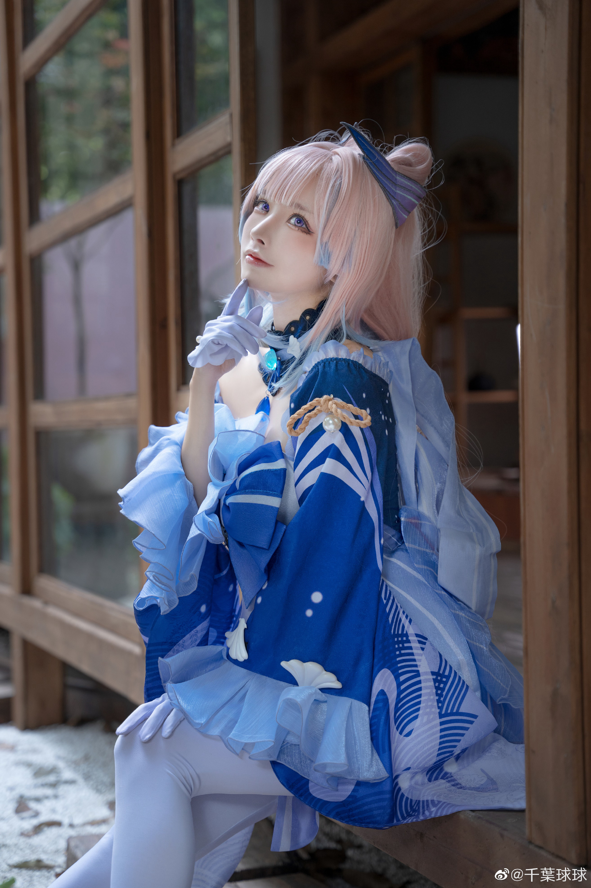 [COS]「每个生灵的意志都值得尊重，就像海中的游鱼，也有自己的方向」 原神 珊瑚宫心海@千葉球球 COSPLAY-第10张