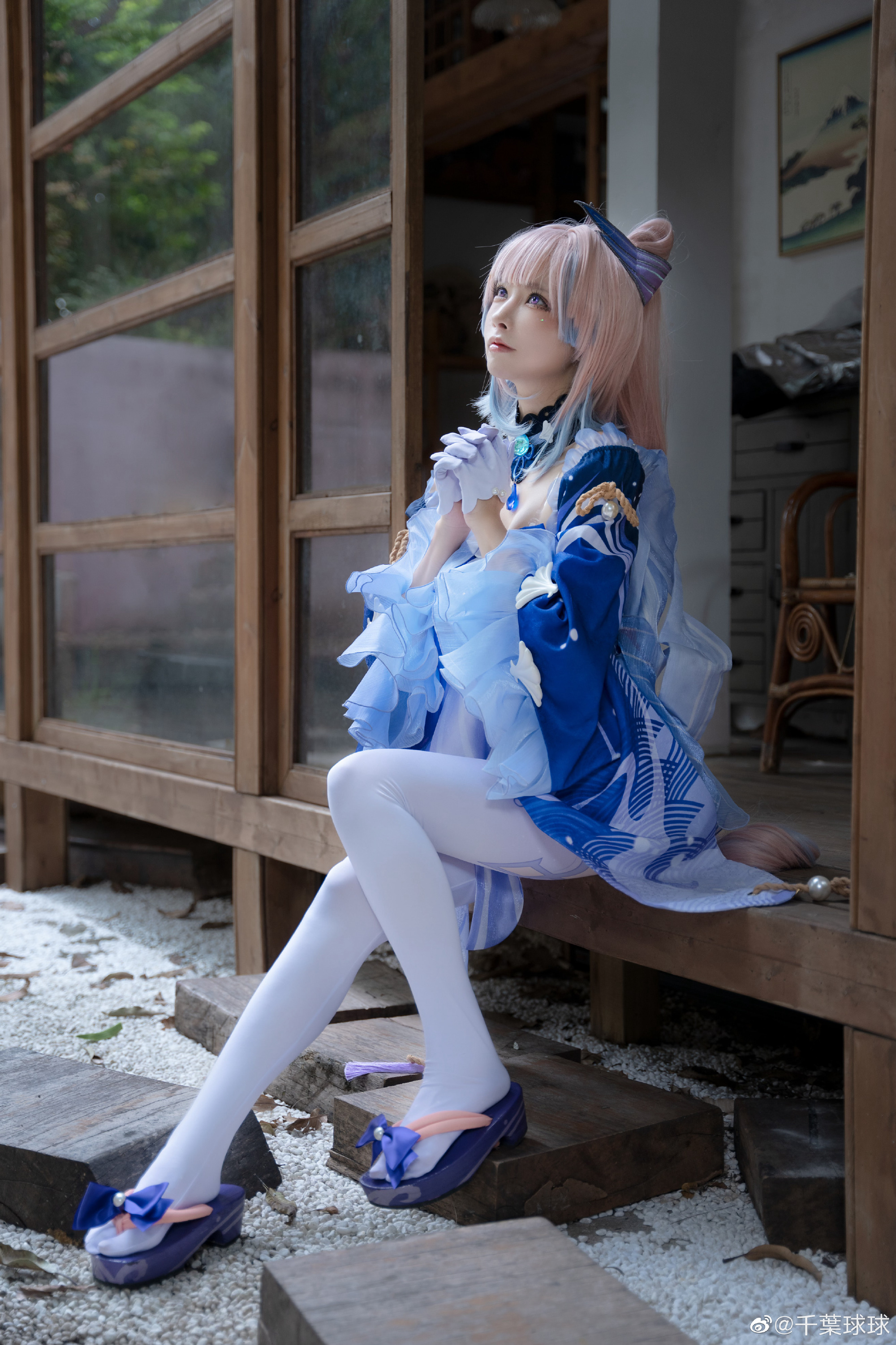 [COS]「每个生灵的意志都值得尊重，就像海中的游鱼，也有自己的方向」 原神 珊瑚宫心海@千葉球球 COSPLAY-第13张