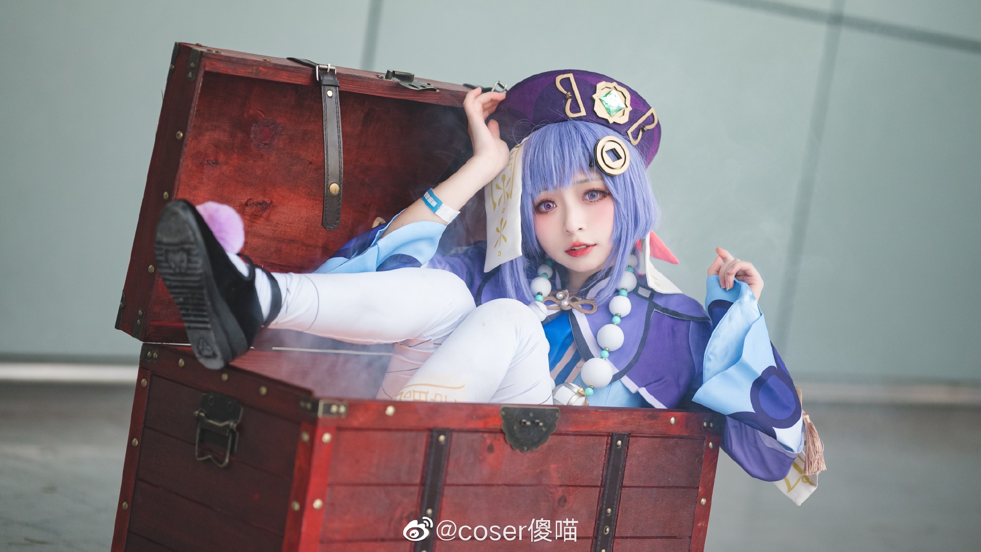 我是七七是个僵尸我又从土里出来了 原神@coser傻喵 COSPLAY-第3张