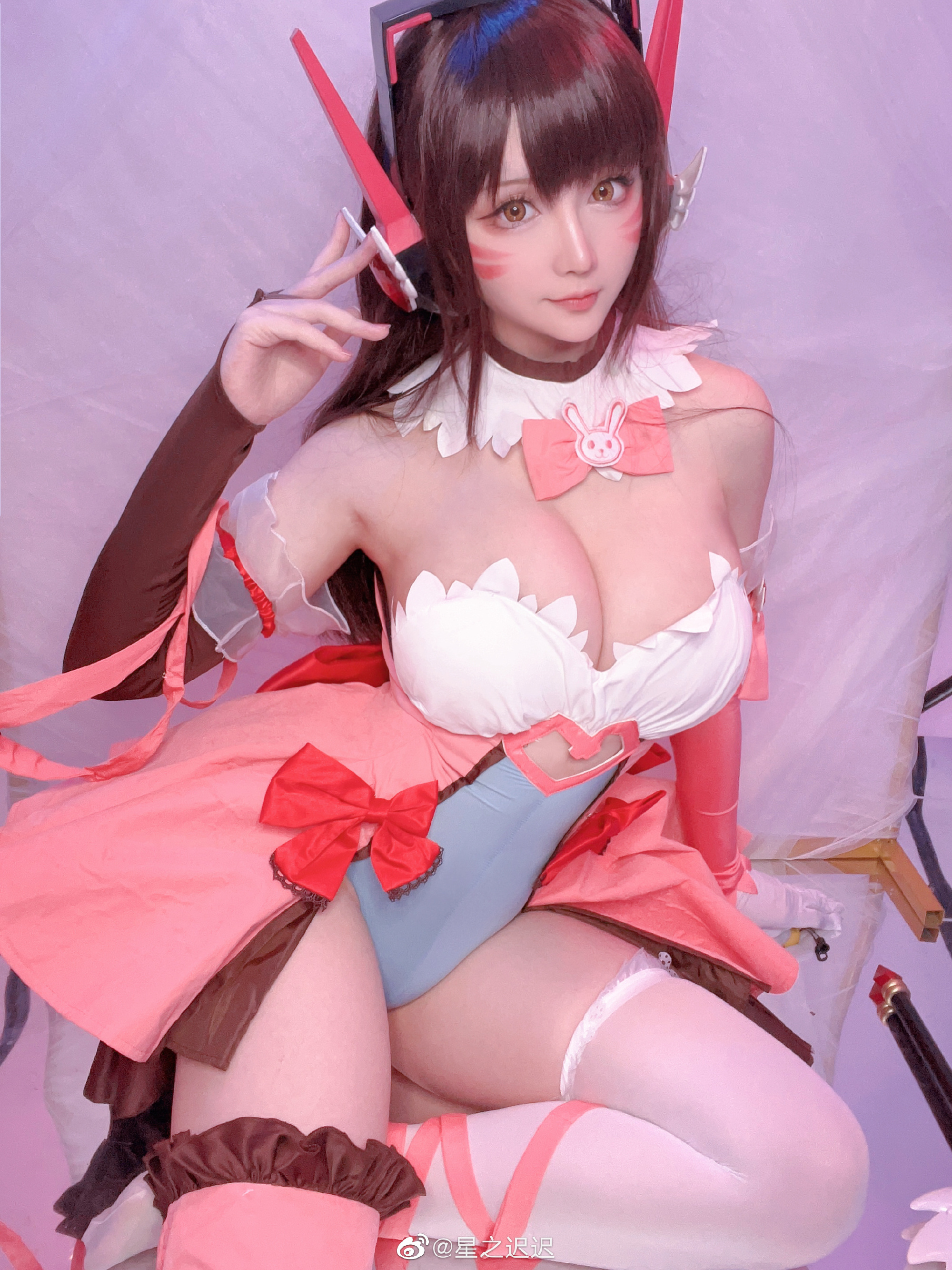 【COS】?‍♀️我有一支仙女棒?‍♀️  守望先锋 DVA 魔法少女@星之迟迟 COSPLAY-第5张
