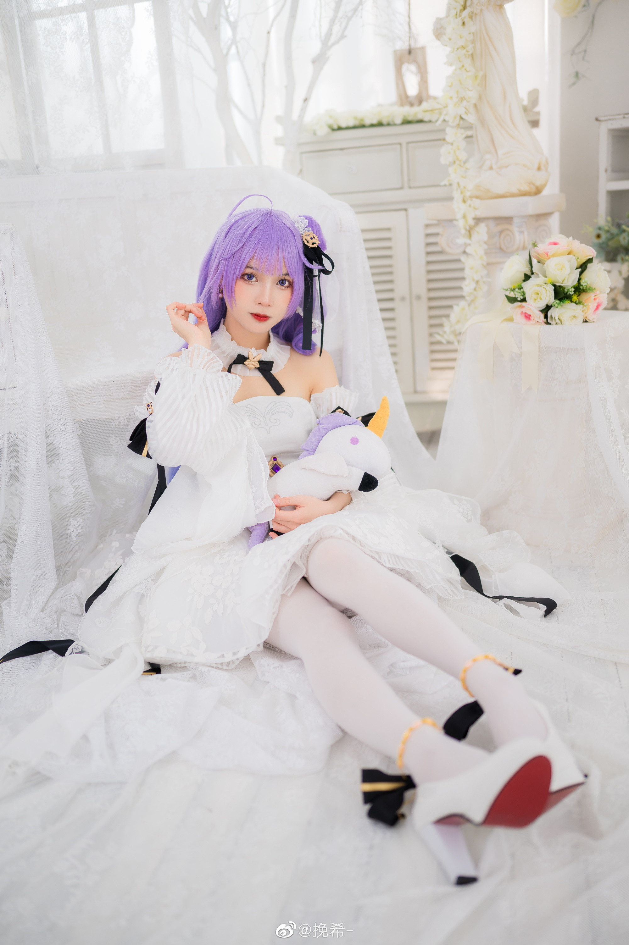 【COS】这是…为了重要的仪式而换上的重要的服装 碧蓝航线 独角兽@挽希- COSPLAY-第17张