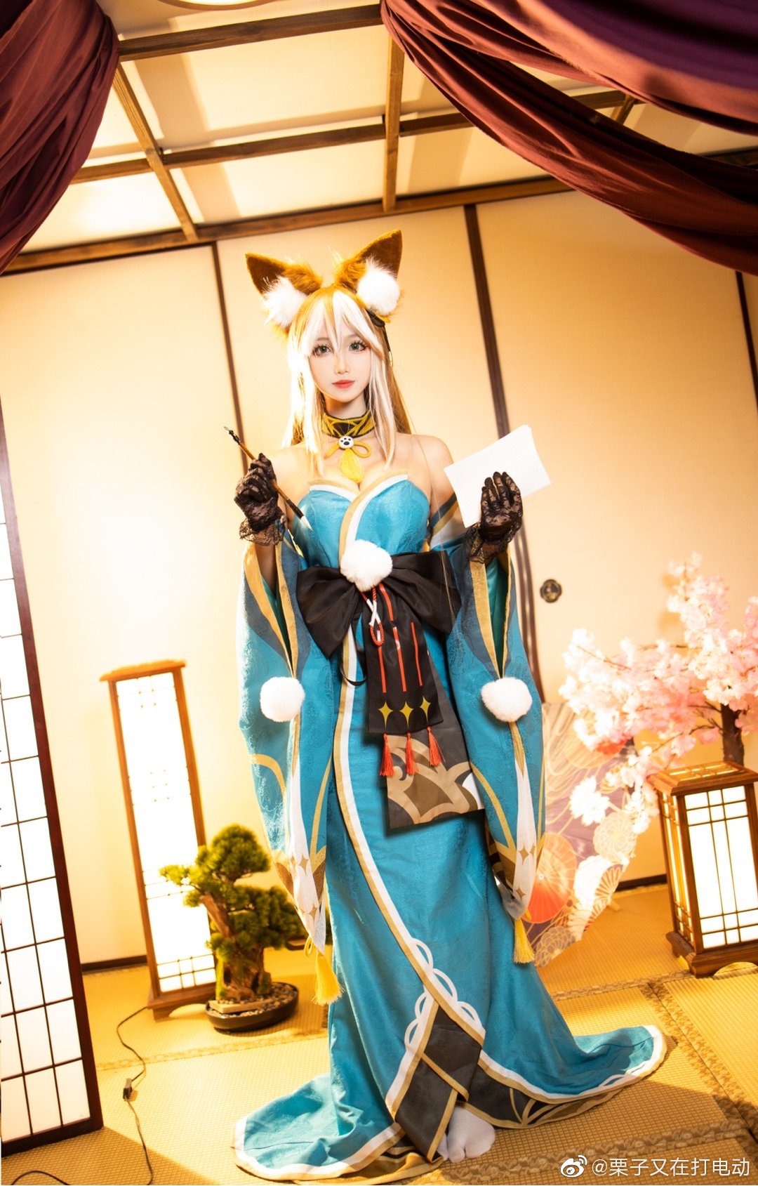 【COS】希娜小姐一定会给你一个温暖人心的答案 原神 希娜小姐@栗子又在打电动 COSPLAY-第4张