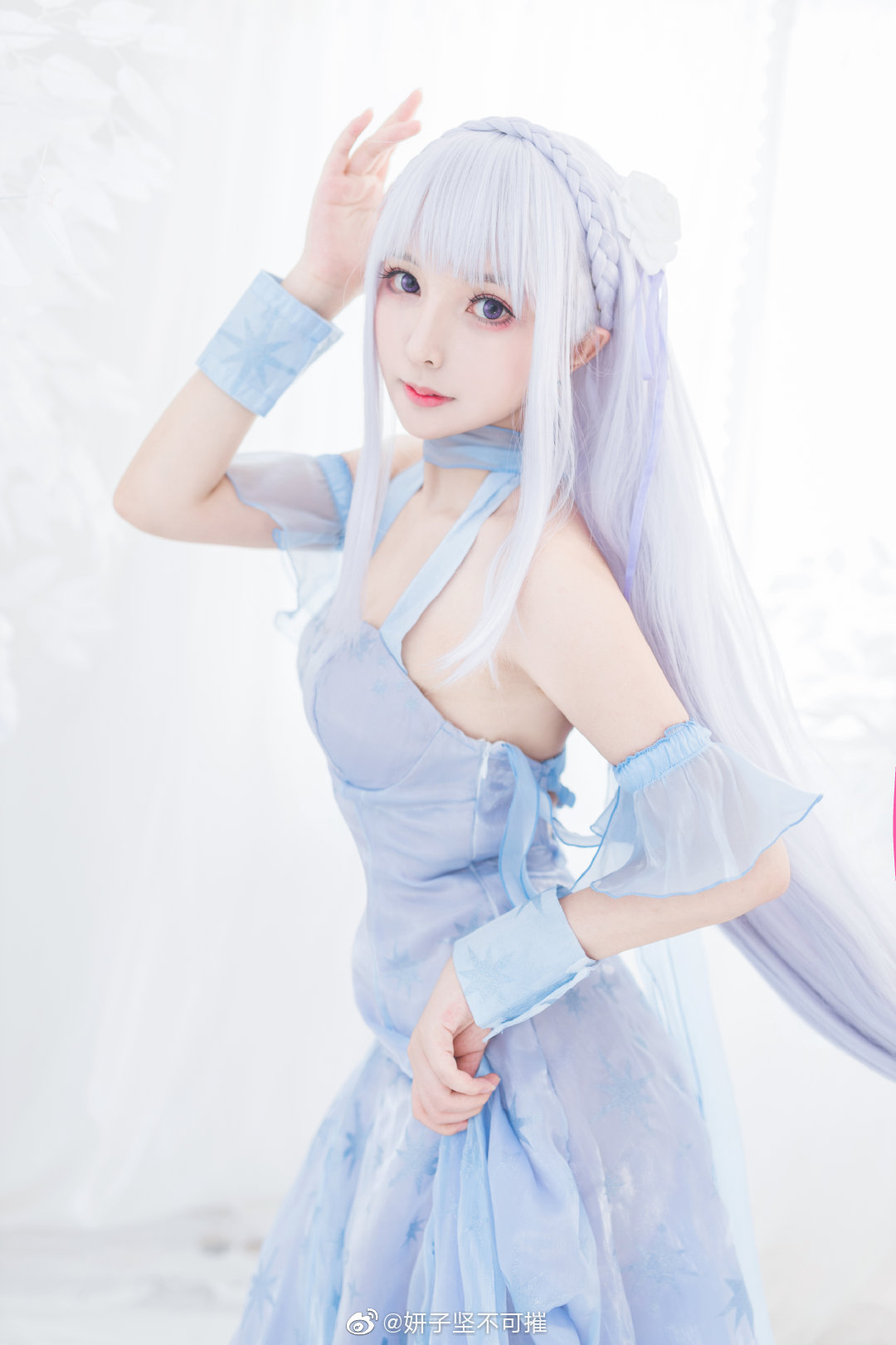 【COS】Re：从零开始的异世界生活 爱蜜莉雅的冰晶礼服@妍子坚不可摧 COSPLAY-第6张