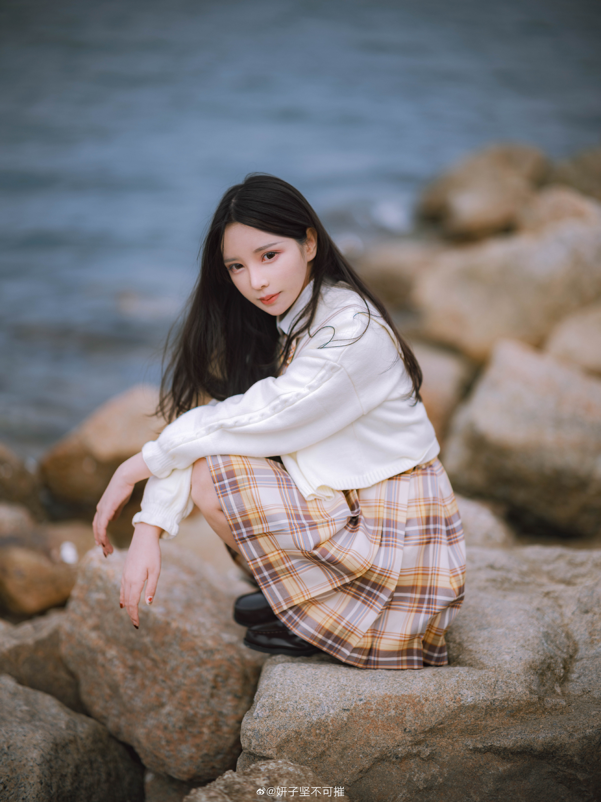 图片[1]-JK制服 JK少女 微风拂过脸颊，爱意真在发芽~@妍子坚不可摧-米哈社