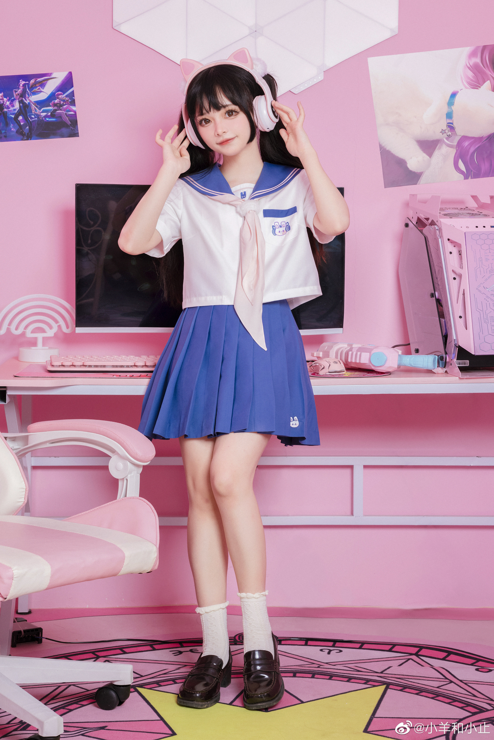 图片[1]-JK制服 电竞兔@小羊和小止-米哈社