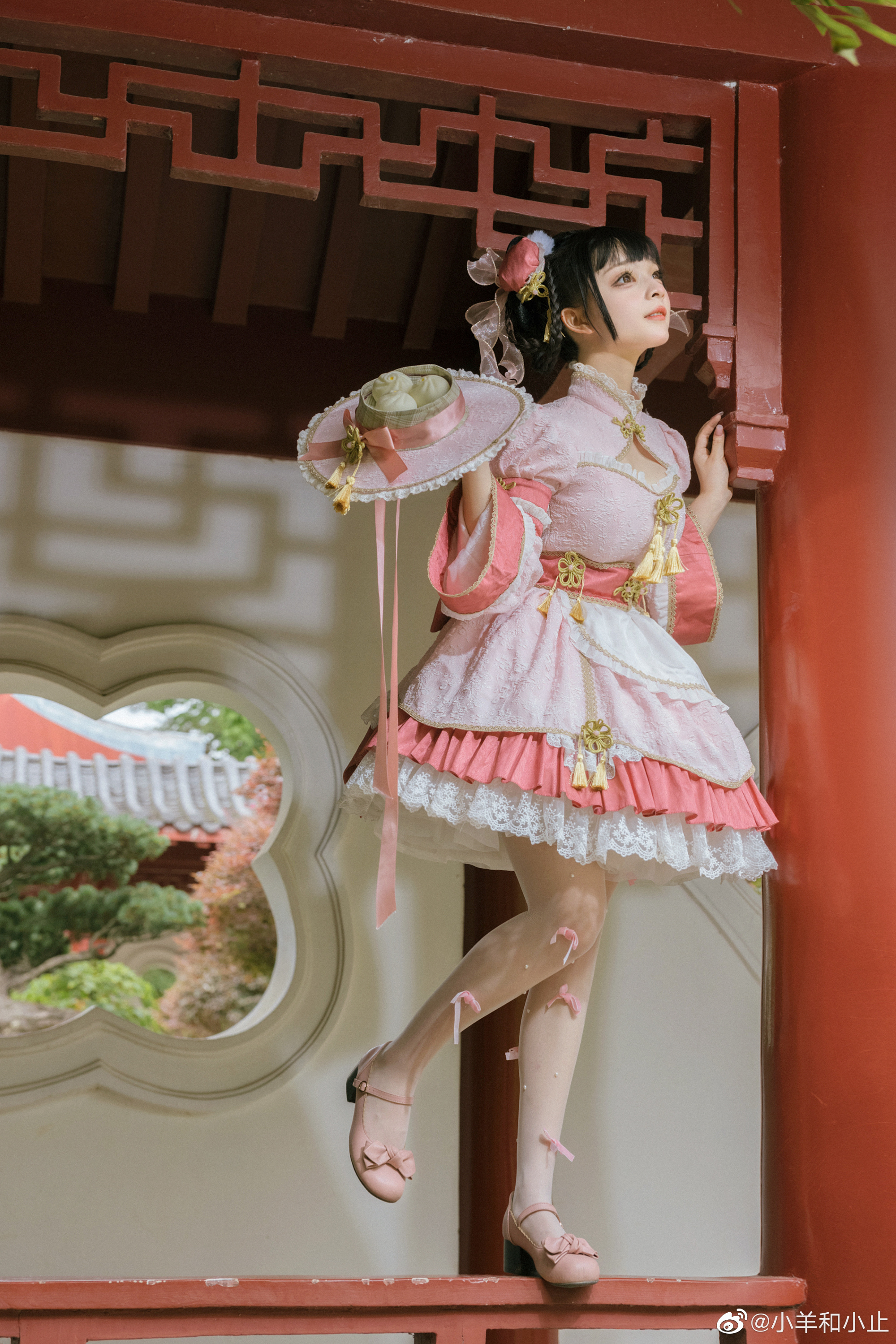 【LOLITA】中华风 怎么了嘛 不就偷吃了一个包子嘛 @小羊和小止 LOLITA-第7张