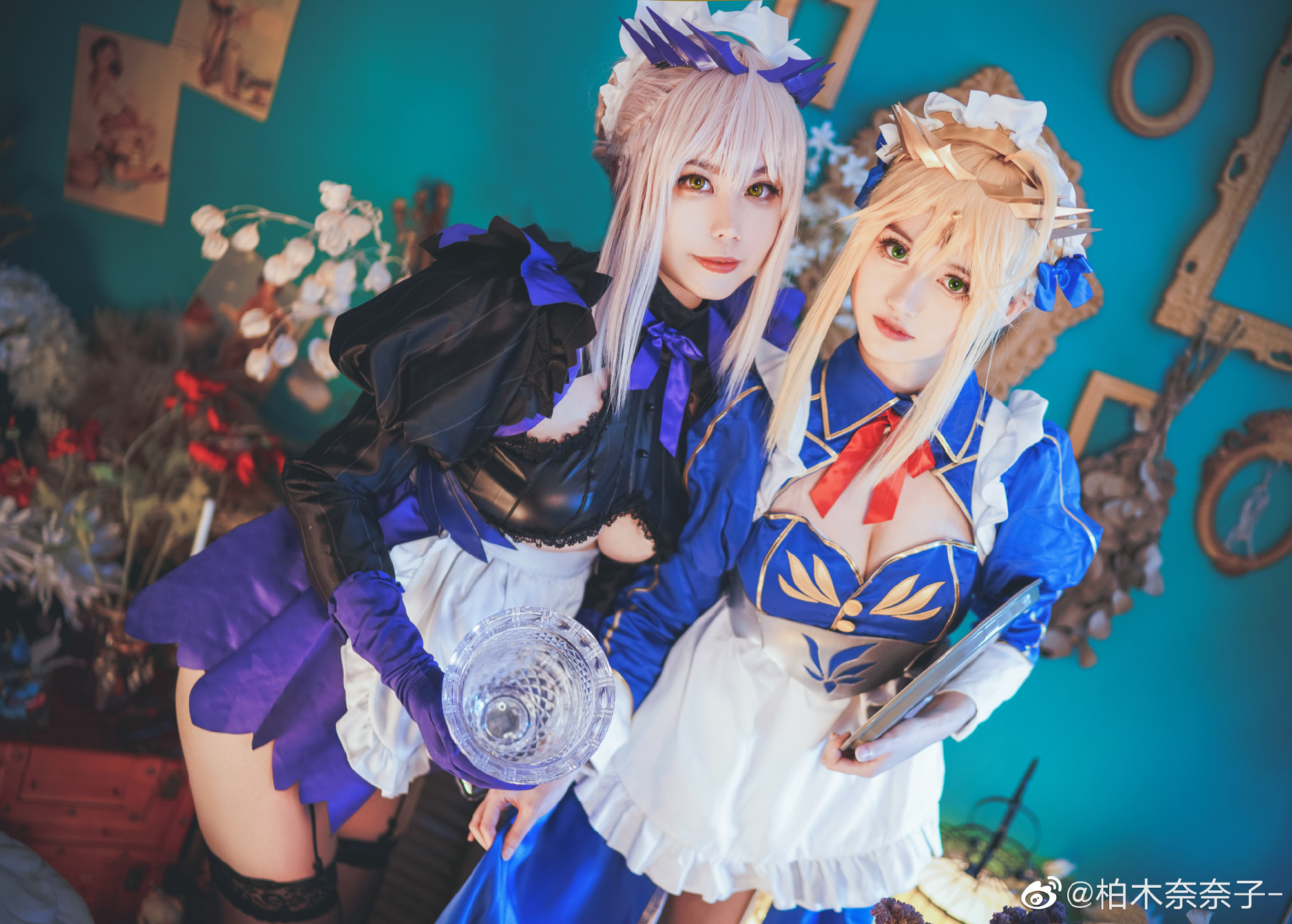 【COS】Fate/Grandorder fgo 黑白枪呆YD同人女仆cos@柏木奈奈子- COSPLAY-第5张