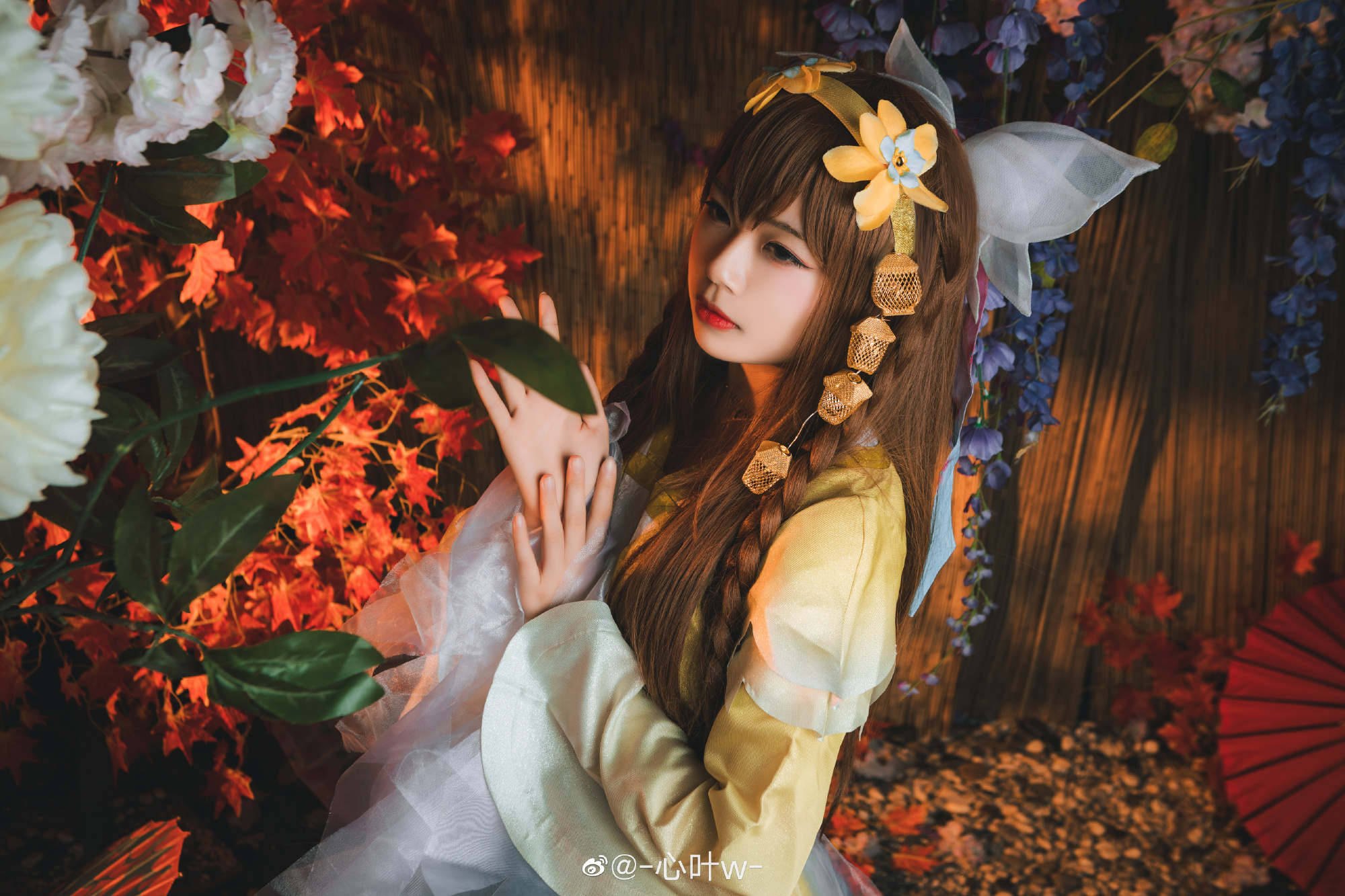 第一次出王者荣耀的cos，娜可露露这套晚萤真的好看 ​​​@-心叶w- COSPLAY-第4张