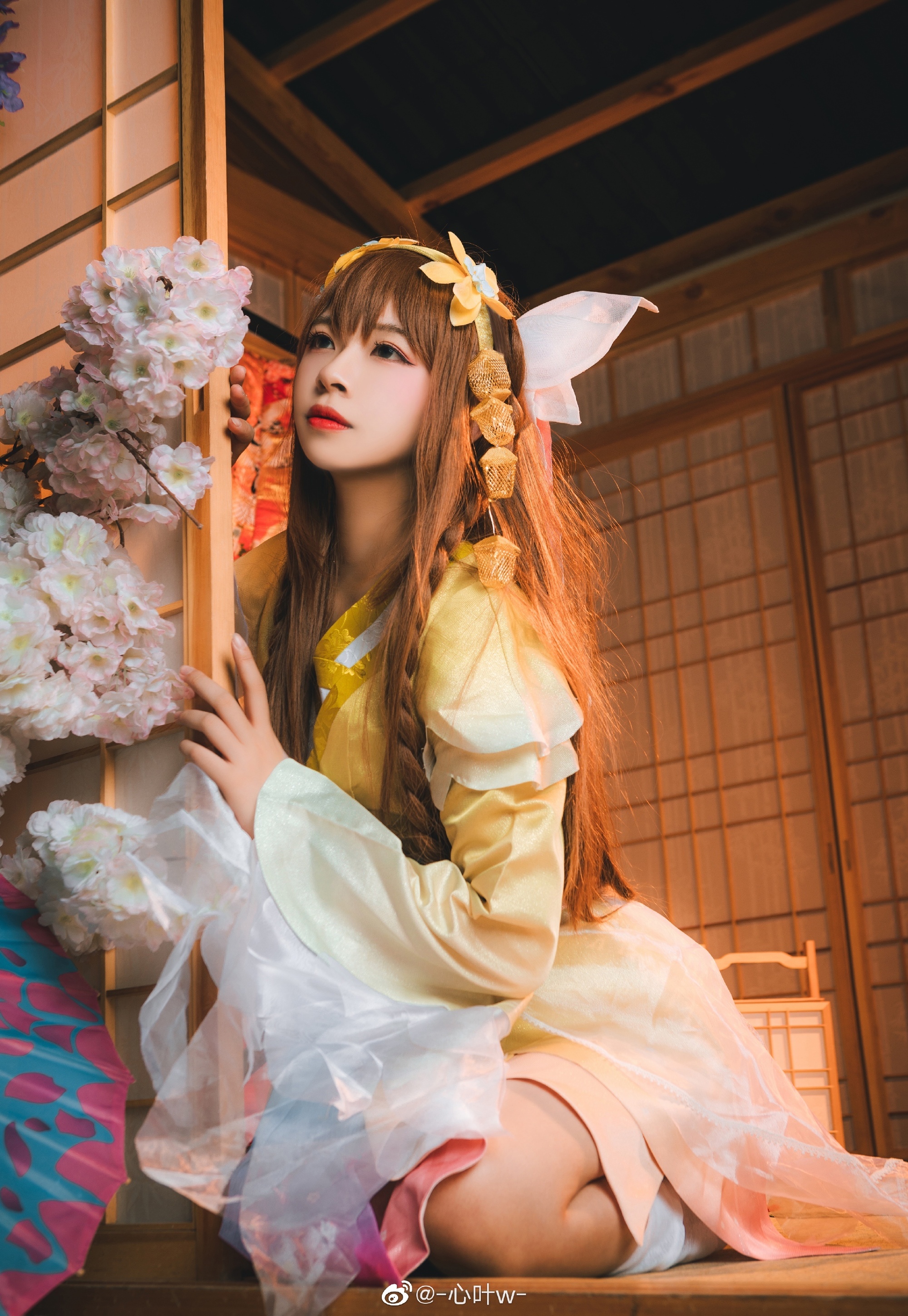 第一次出王者荣耀的cos，娜可露露这套晚萤真的好看 ​​​@-心叶w- COSPLAY-第9张