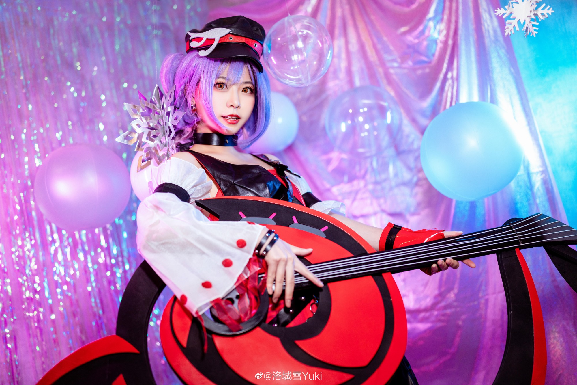 ? 早安，用吉他开启新的一天 ✨ 王者荣耀 小乔音你心动@洛城雪Yuki COSPLAY-第2张