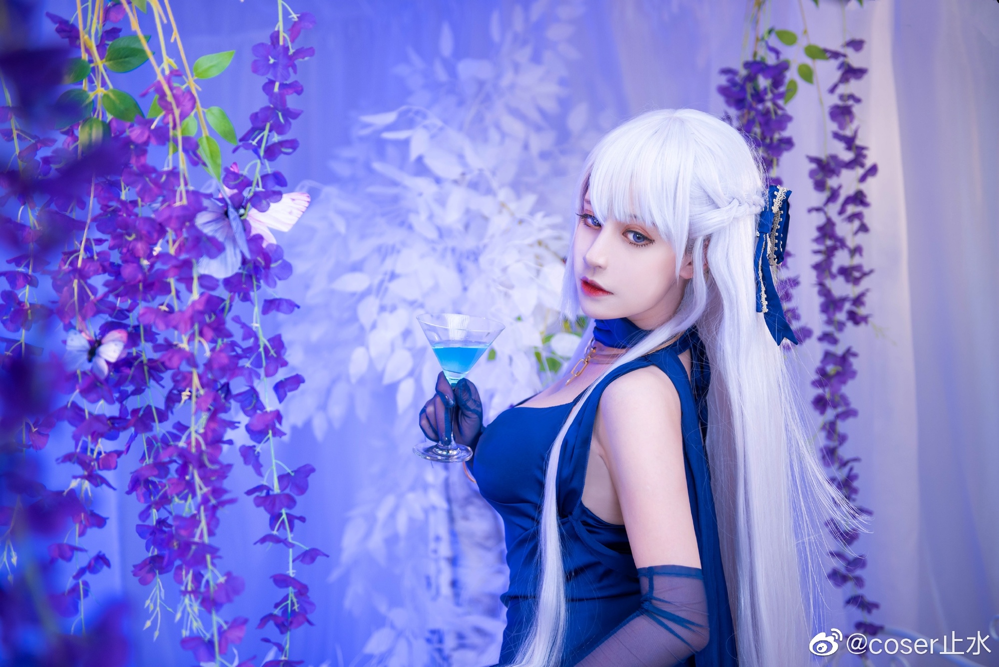 [COS]“指挥官，我穿这身真的很好看吗？”碧蓝航线 贝尔法斯特 礼服@coser止水 COSPLAY-第11张