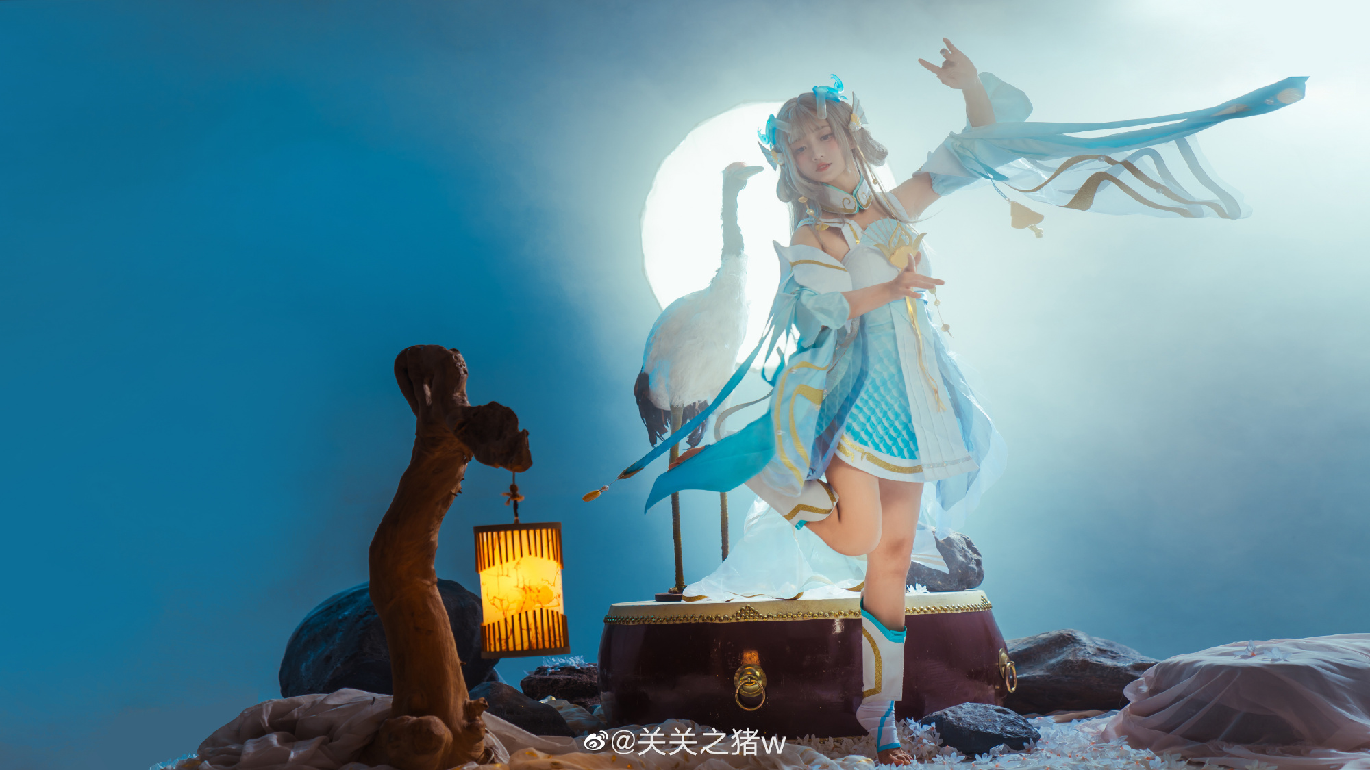 【COS】清和海风，融融月色~王者荣耀 西施游龙清影@关关之猪w COSPLAY-第2张