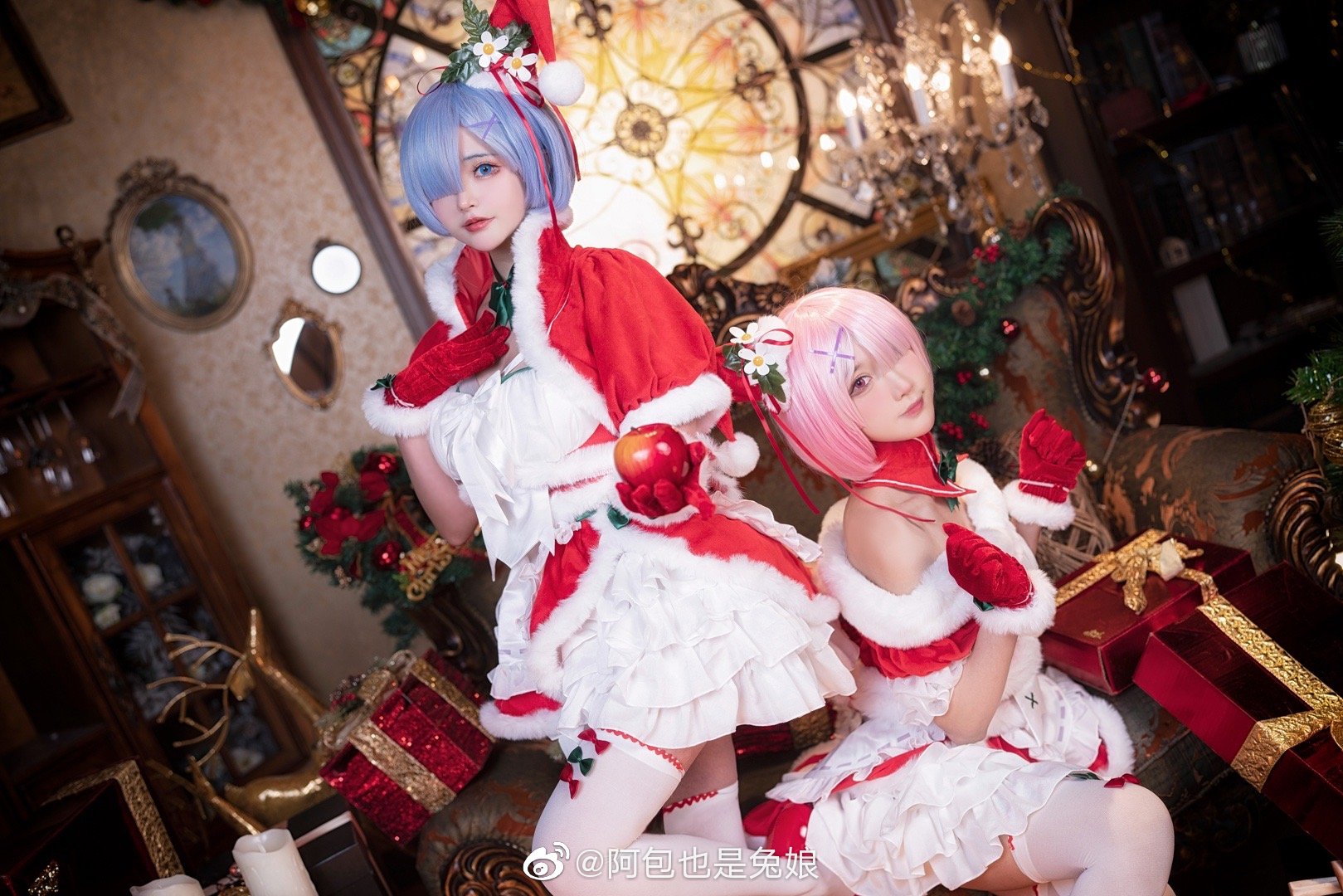 【COS】零开始的异世界生 拉姆@阿包也是兔娘 雷姆@苏苏苏Sofia COSPLAY-第2张