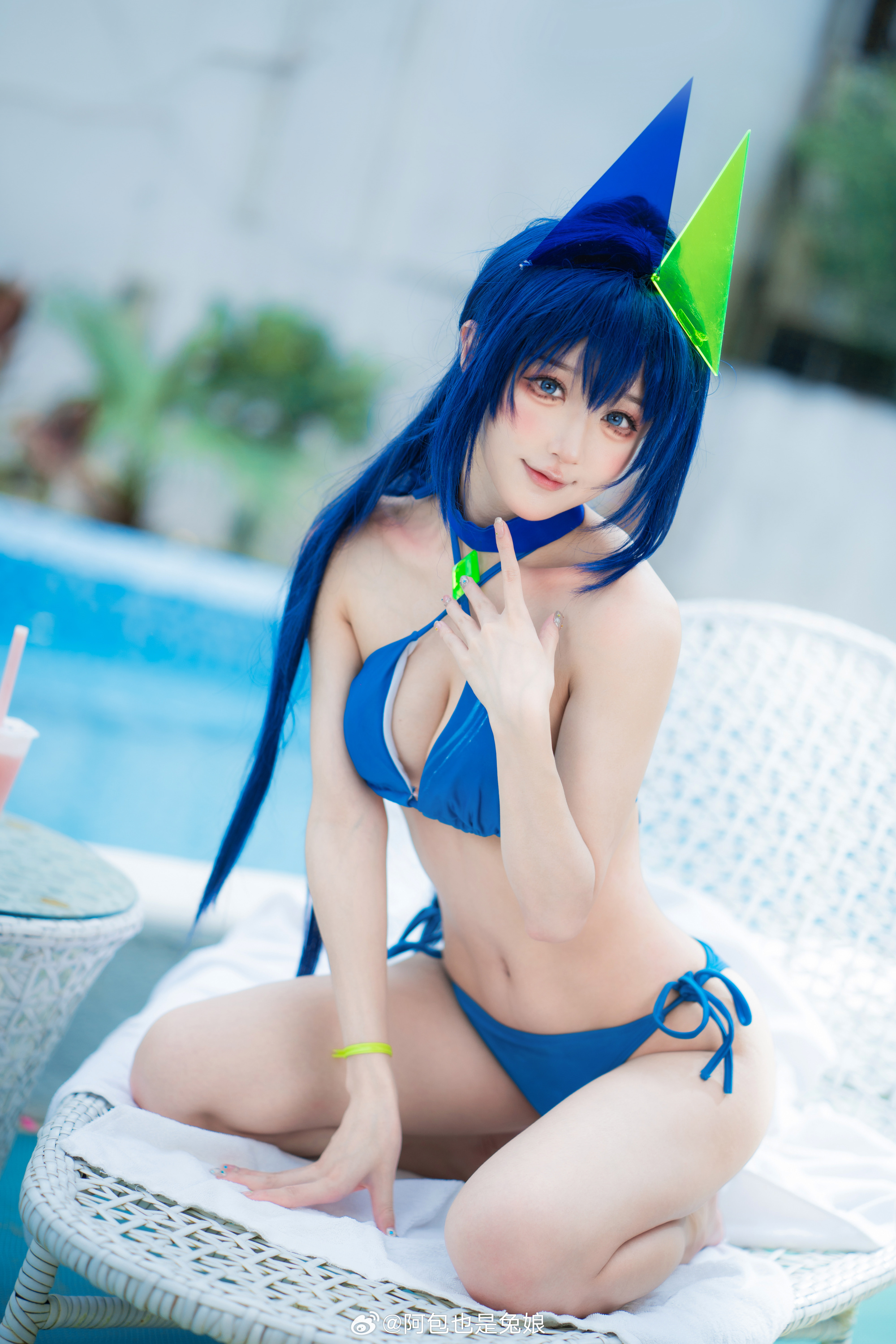 碧蓝航线 花园泳装@阿包也是兔娘 COSPLAY-第7张