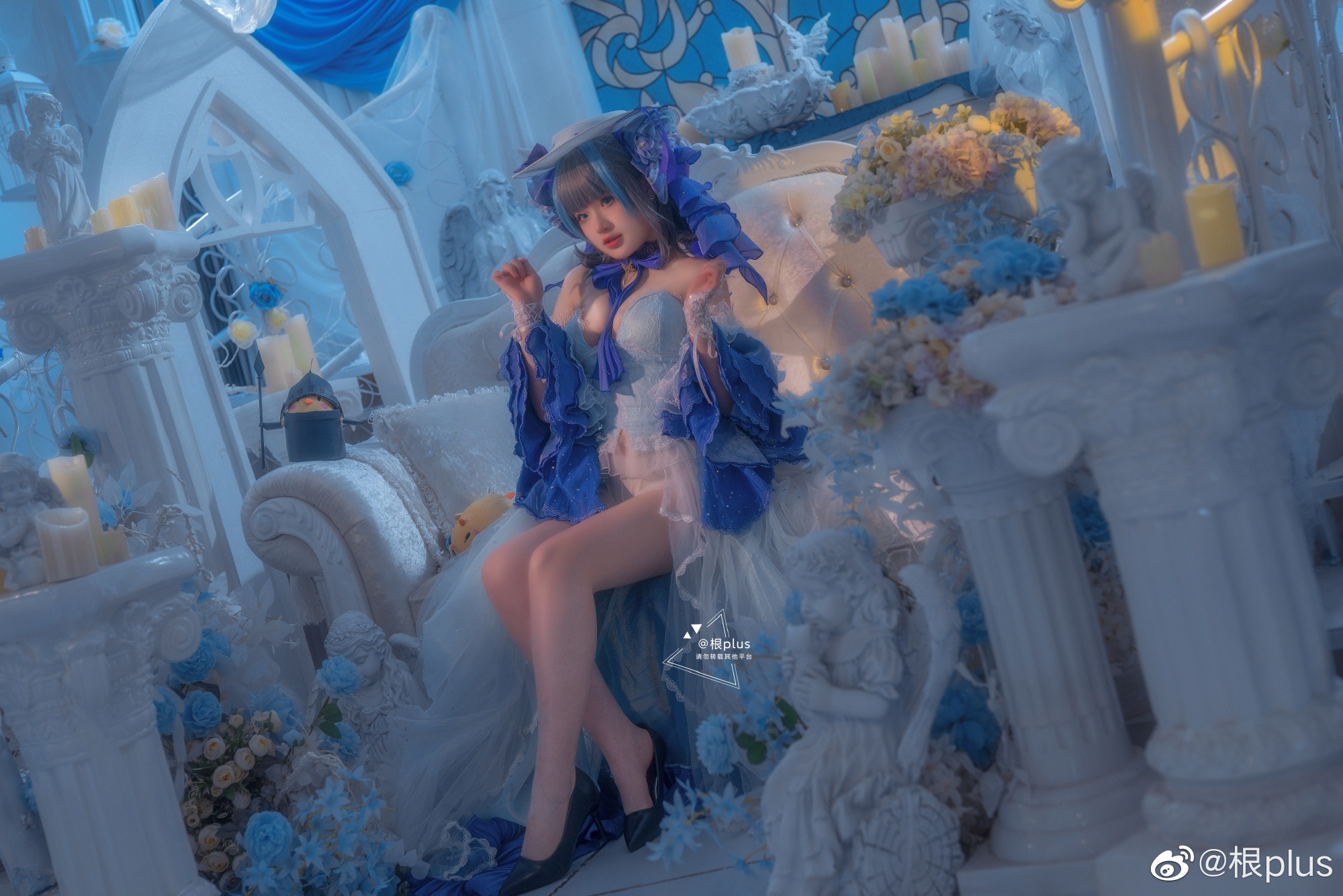 【COS正片】碧蓝航线 柴郡 「冰雪公主」@根plus COSPLAY-第5张