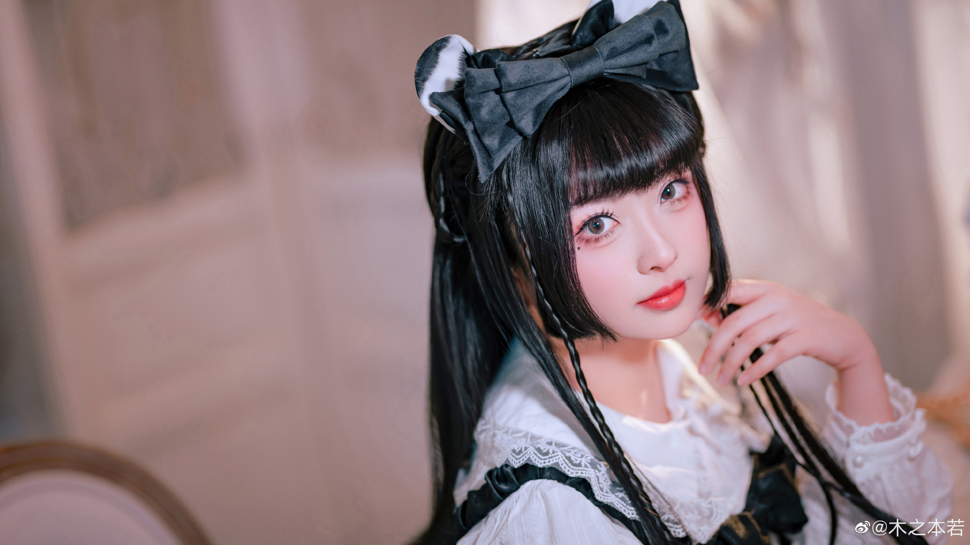 图片[2]-【lolita装扮】少女写真 祝大家白色情人节快乐啦 @木之本若-米哈社