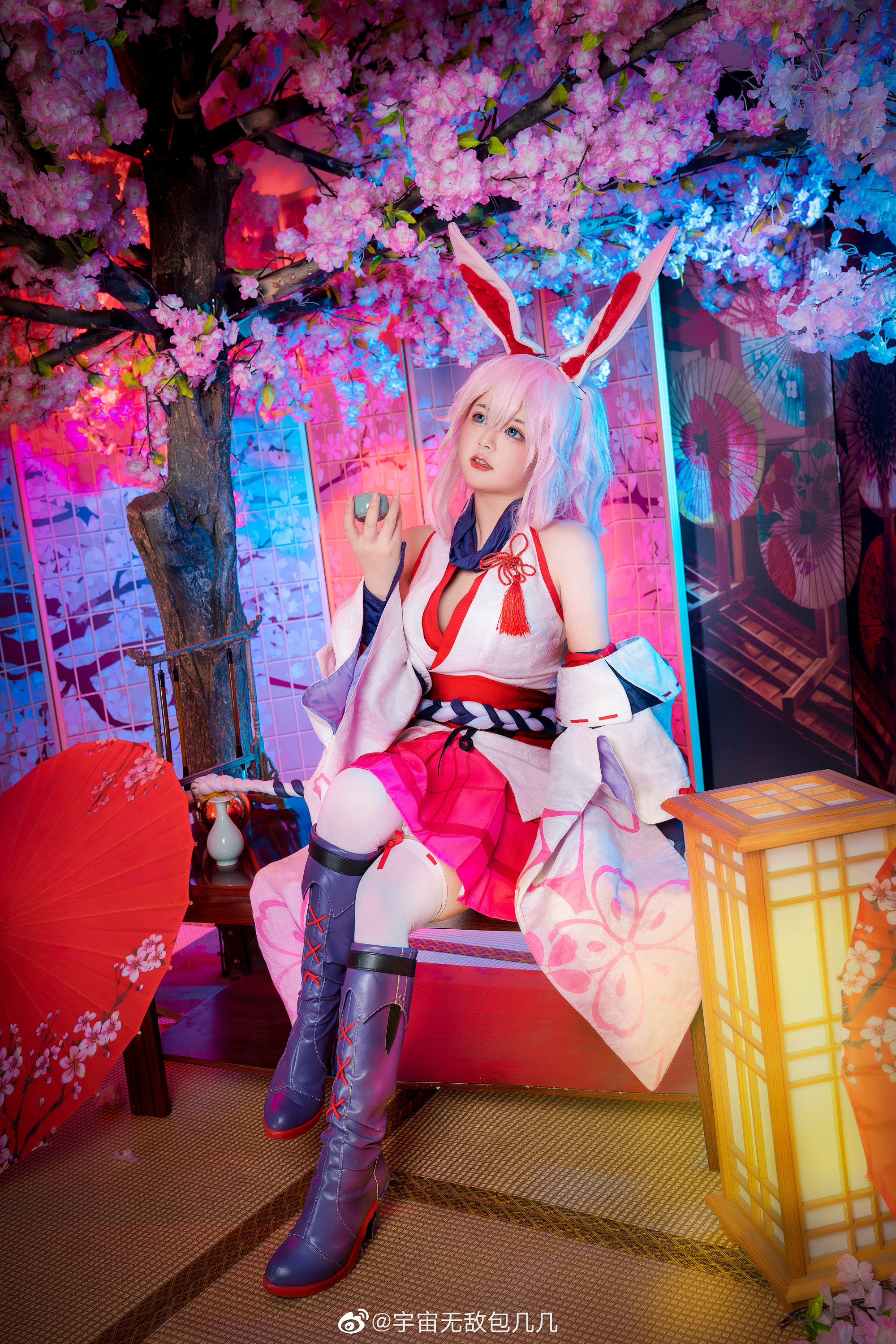 【COS】没想到醒来之时已经是五百年后了 崩坏3 八重樱@宇宙无敌包几几 COSPLAY-第9张