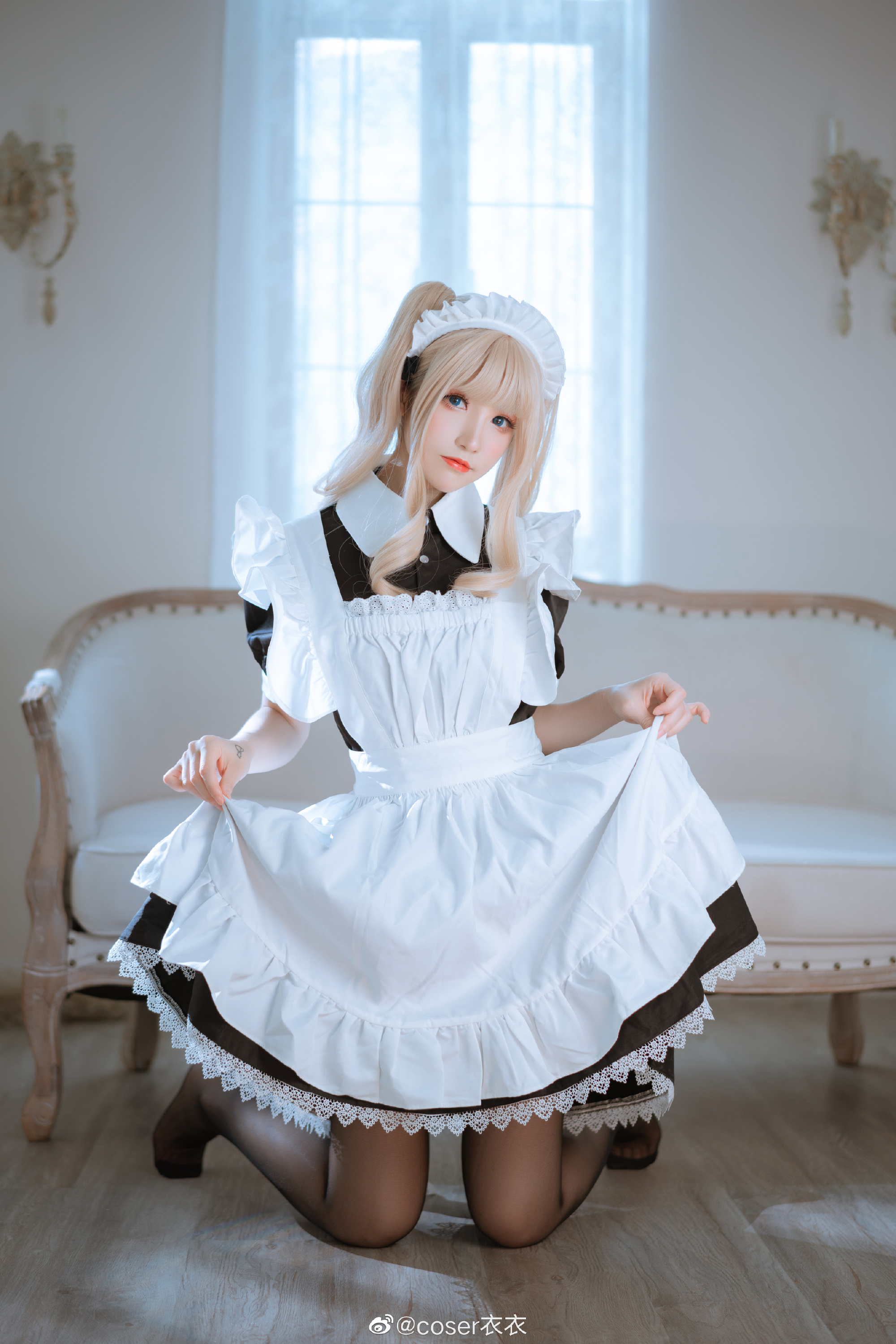 女仆装 少女写真 @coser衣衣 COSPLAY-第1张