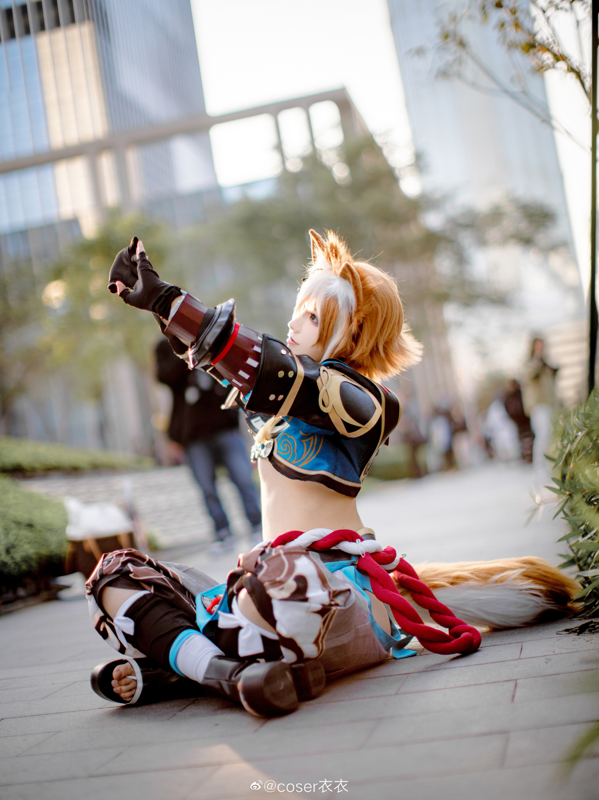 【COS】原神 海祈岛反抗军大将—五郎，前来助阵！@coser衣衣 COSPLAY-第3张