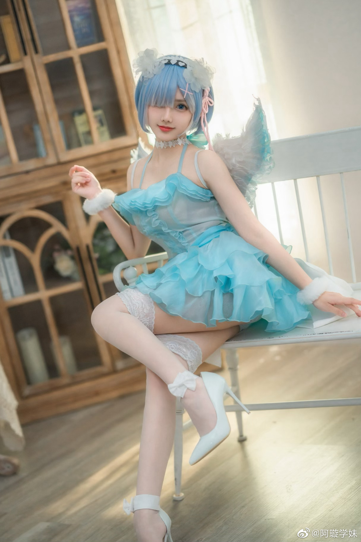 [COS]RE:从零开始的异世界生活 雷姆：@阿璇学妹 拉姆：@神奇与一 COSPLAY-第10张