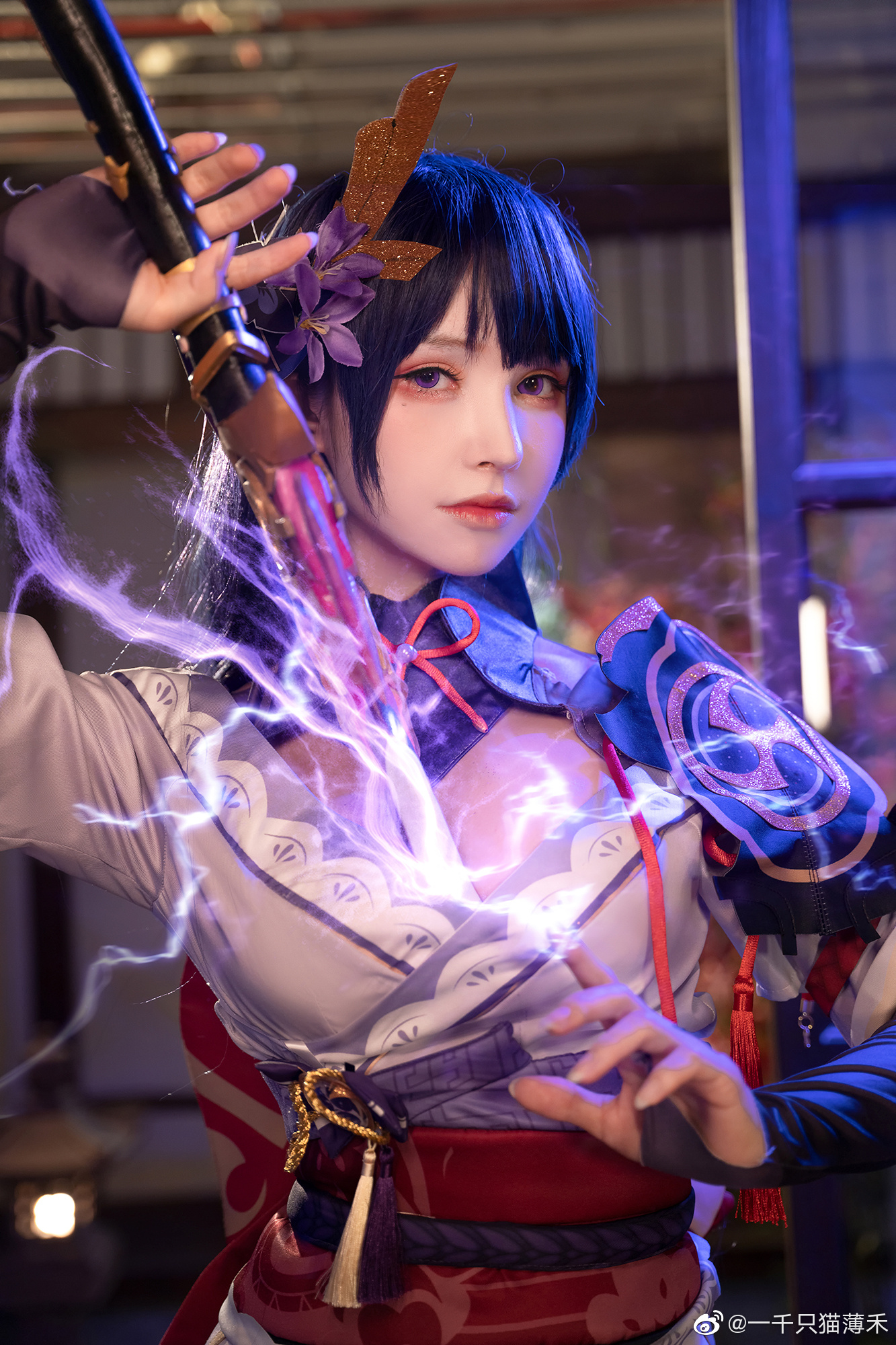 [COS]原神 雷电将军@一千只猫薄禾 COSPLAY-第5张