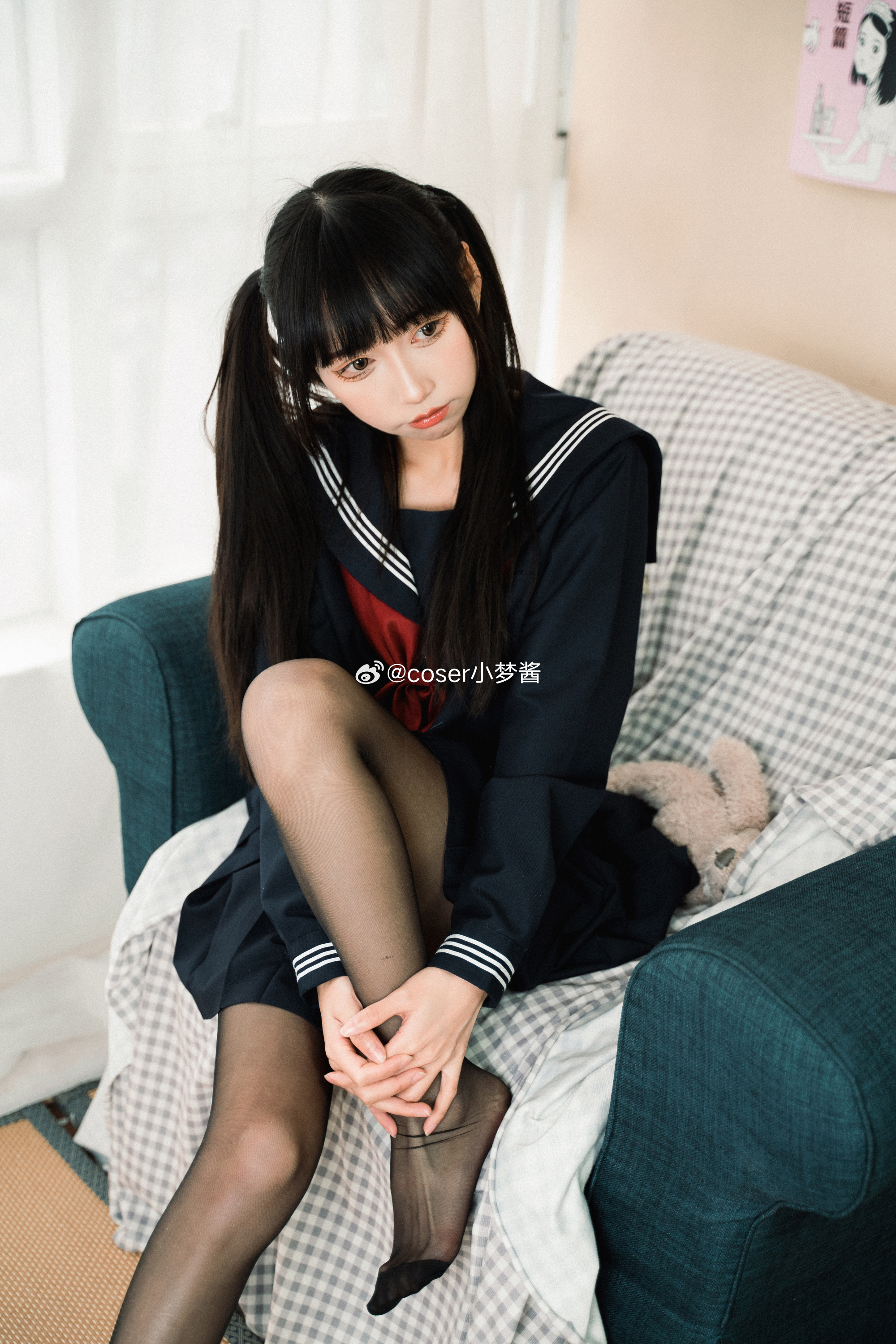 jk日常 青春就像一首诗，而你是诗里最美的一句。@coser小梦酱 JK-第12张