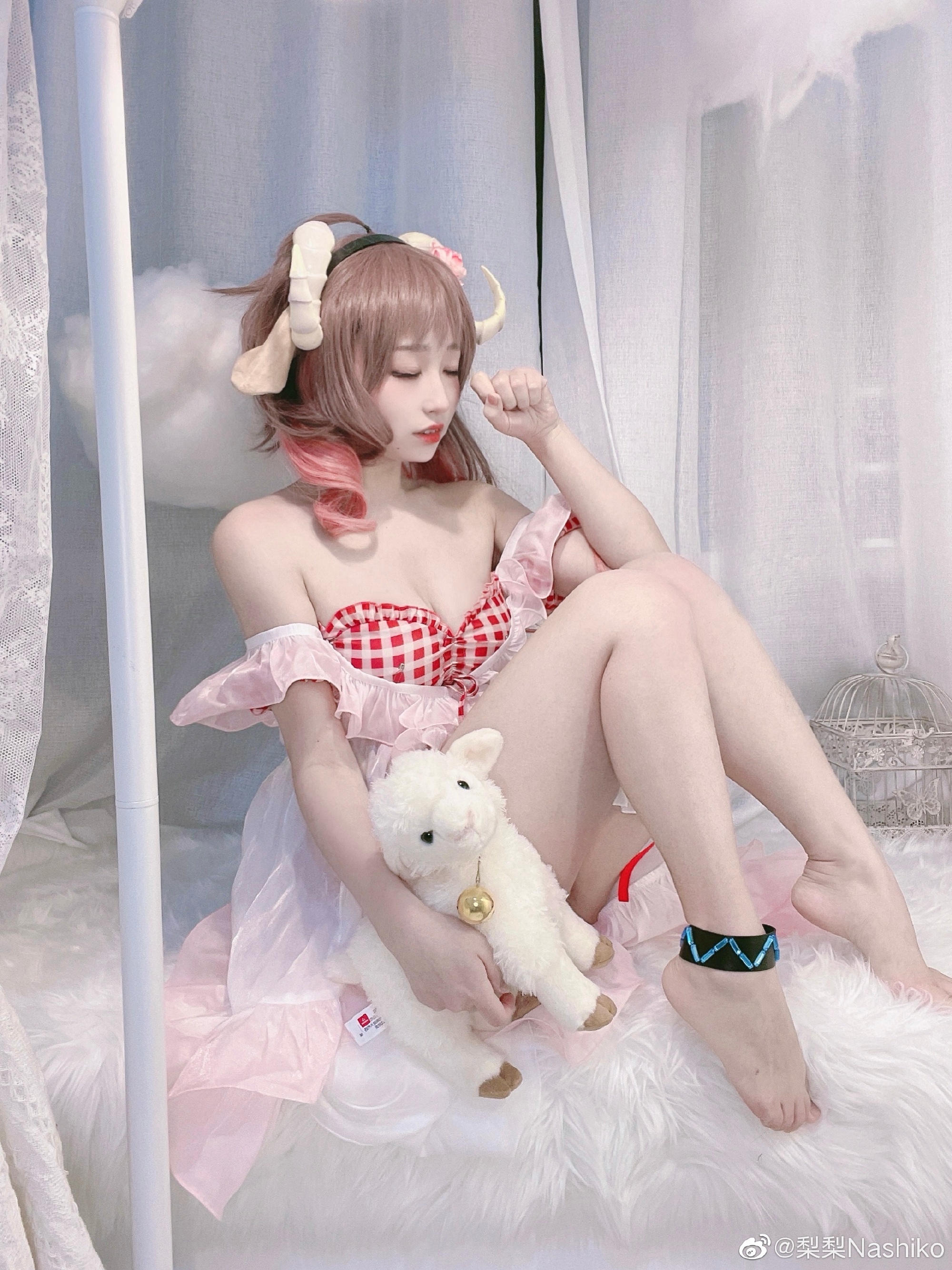 【COS】明日方舟 艾雅法拉*珊瑚海岸ver@梨梨Nashiko COSPLAY-第3张