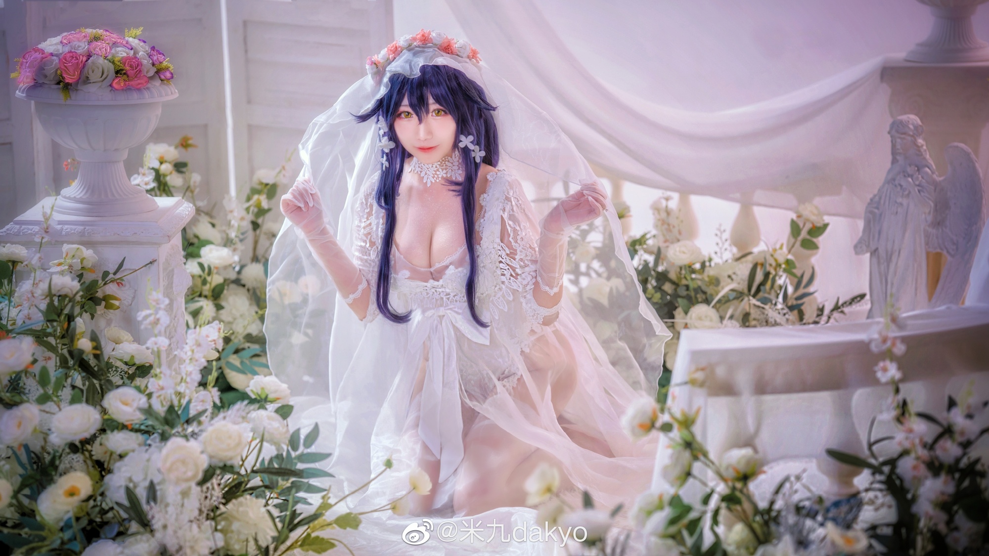 [COS]?碧蓝航线 吾妻 猉 花嫁/婚纱cos? COSPLAY-第5张