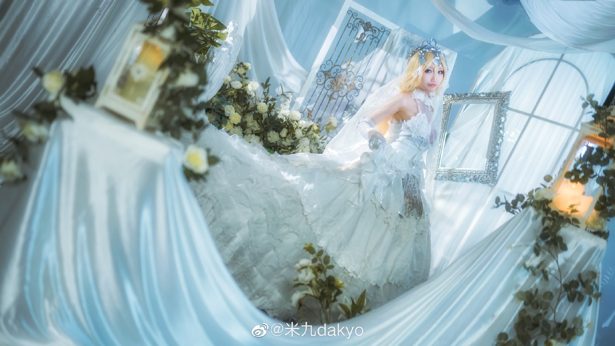 【COS】FGO 白贞德 同人婚纱@米九dakyo COSPLAY-第2张