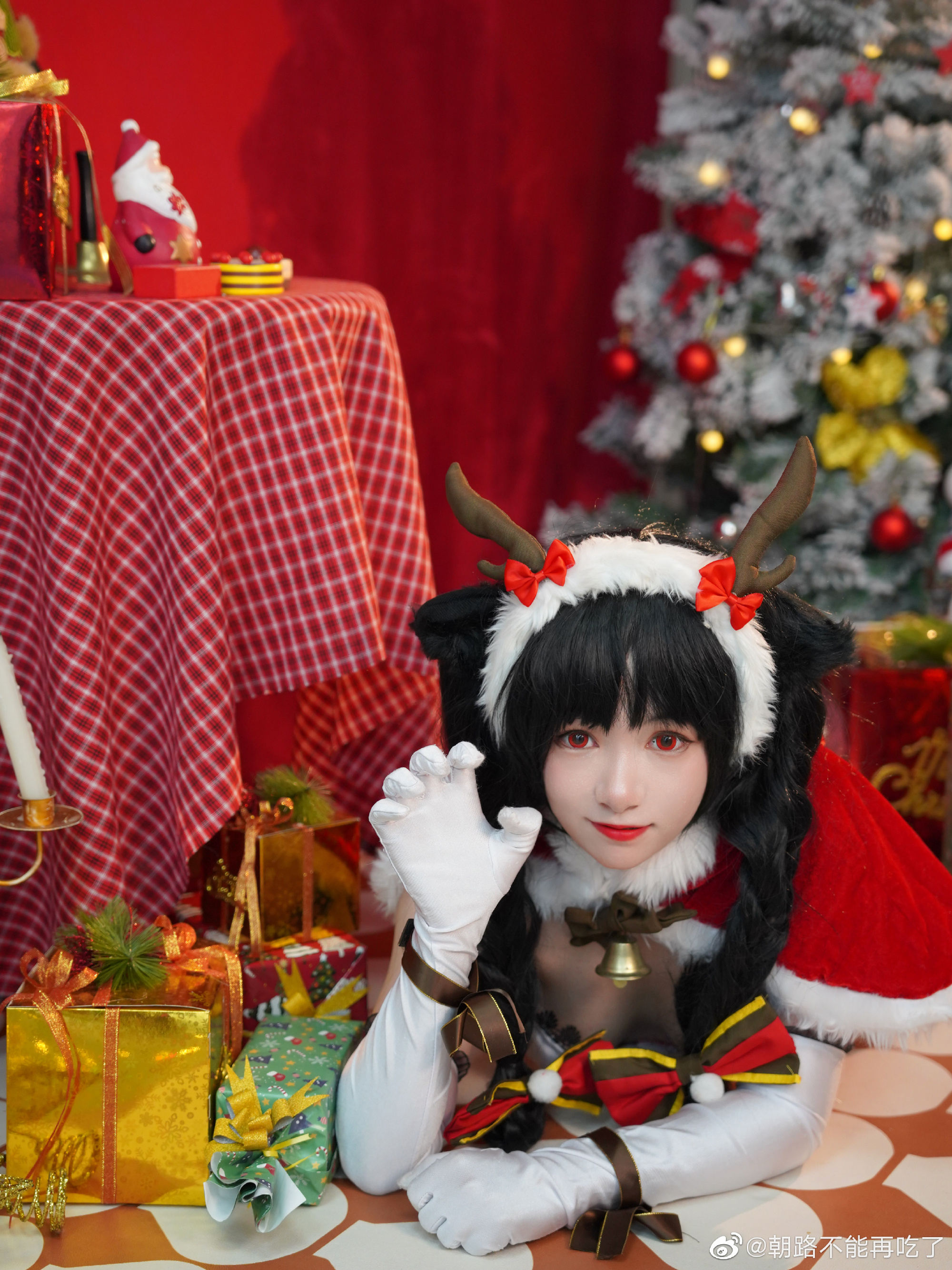 【COS】碧蓝航线 圣诞节@朝路不能再吃了 COSPLAY-第6张