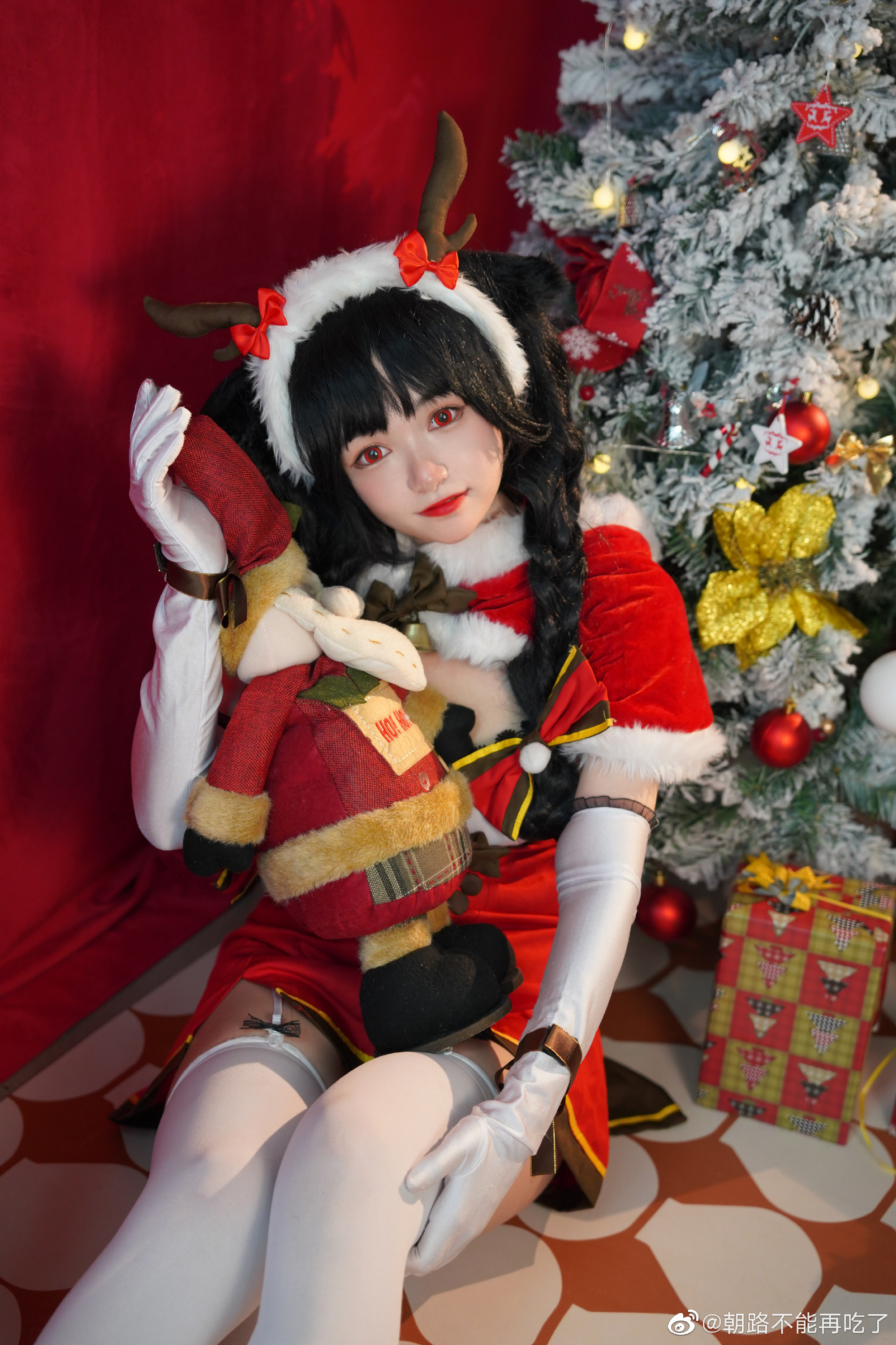 【COS】碧蓝航线 圣诞节@朝路不能再吃了 COSPLAY-第10张