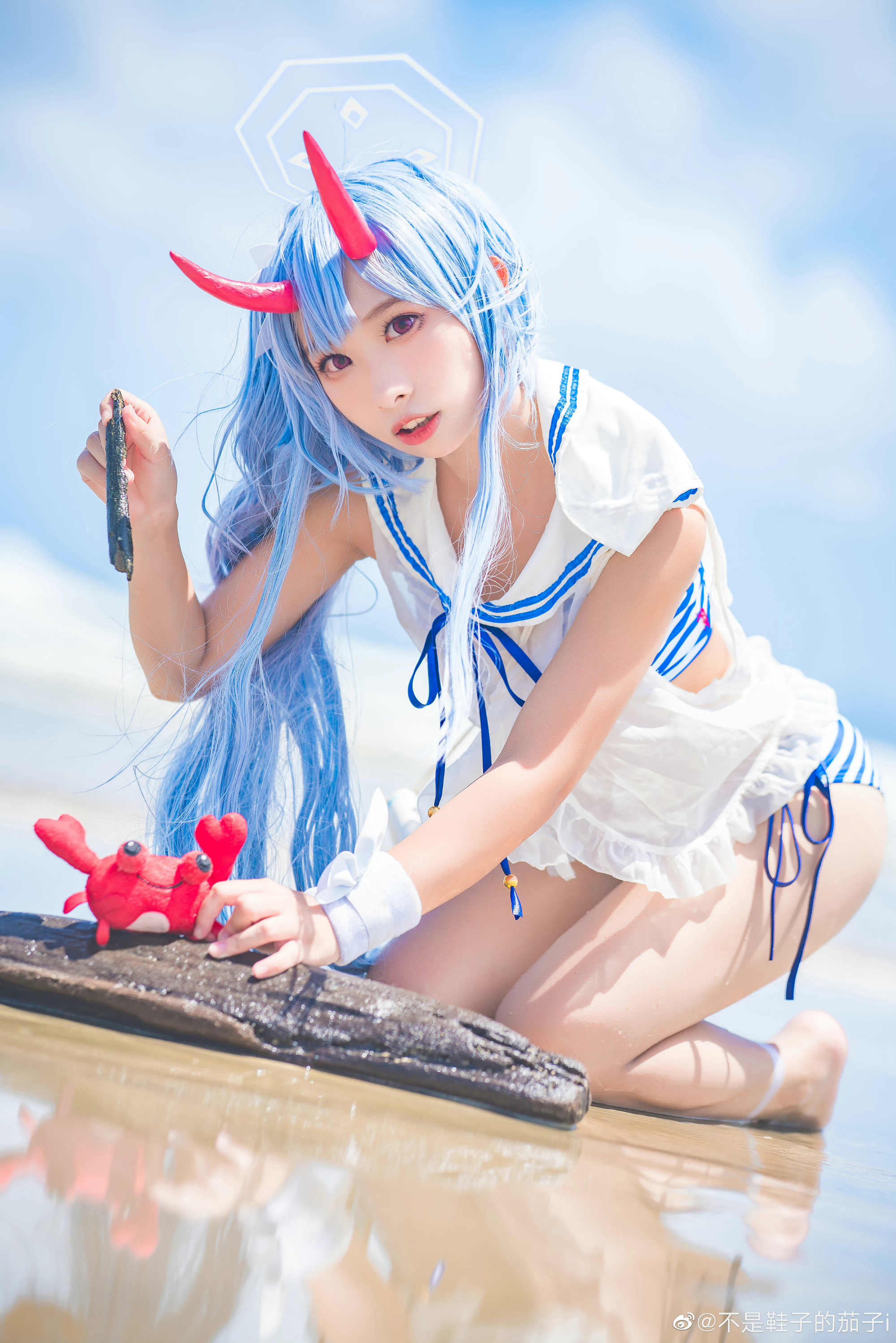 【COS】刚刚...在海边沙沙地走着， 碧蓝档案 和乐千世@不是鞋子的茄子i COSPLAY-第4张