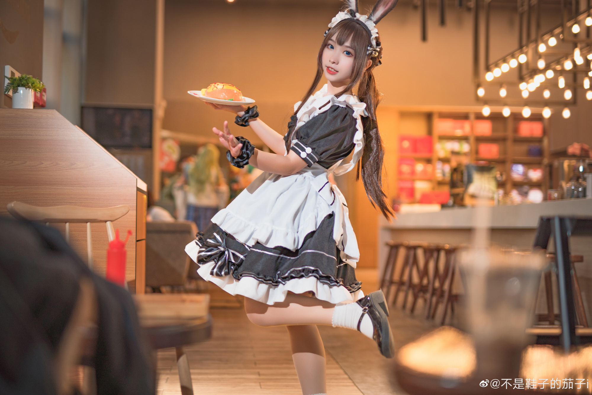 【COS】要....尝尝我做的蛋包饭吗....明日方舟  阿米娅女仆cos！@不是鞋子的茄子i COSPLAY-第8张
