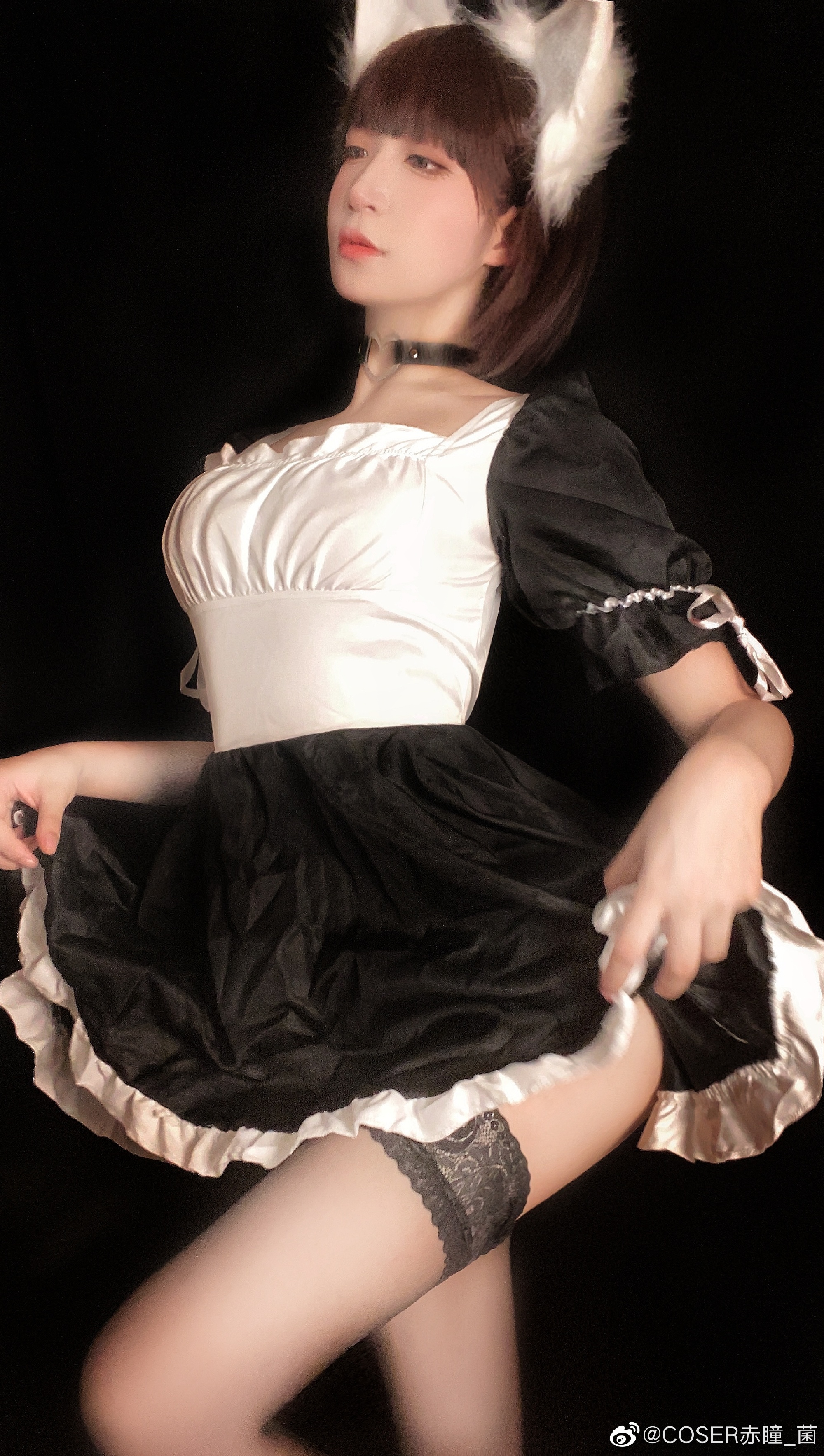 [美少女日常]“不喜欢猫猫，干嘛又要摸猫猫的头呢？❤️～”@COSER赤瞳_菌 日常-第8张