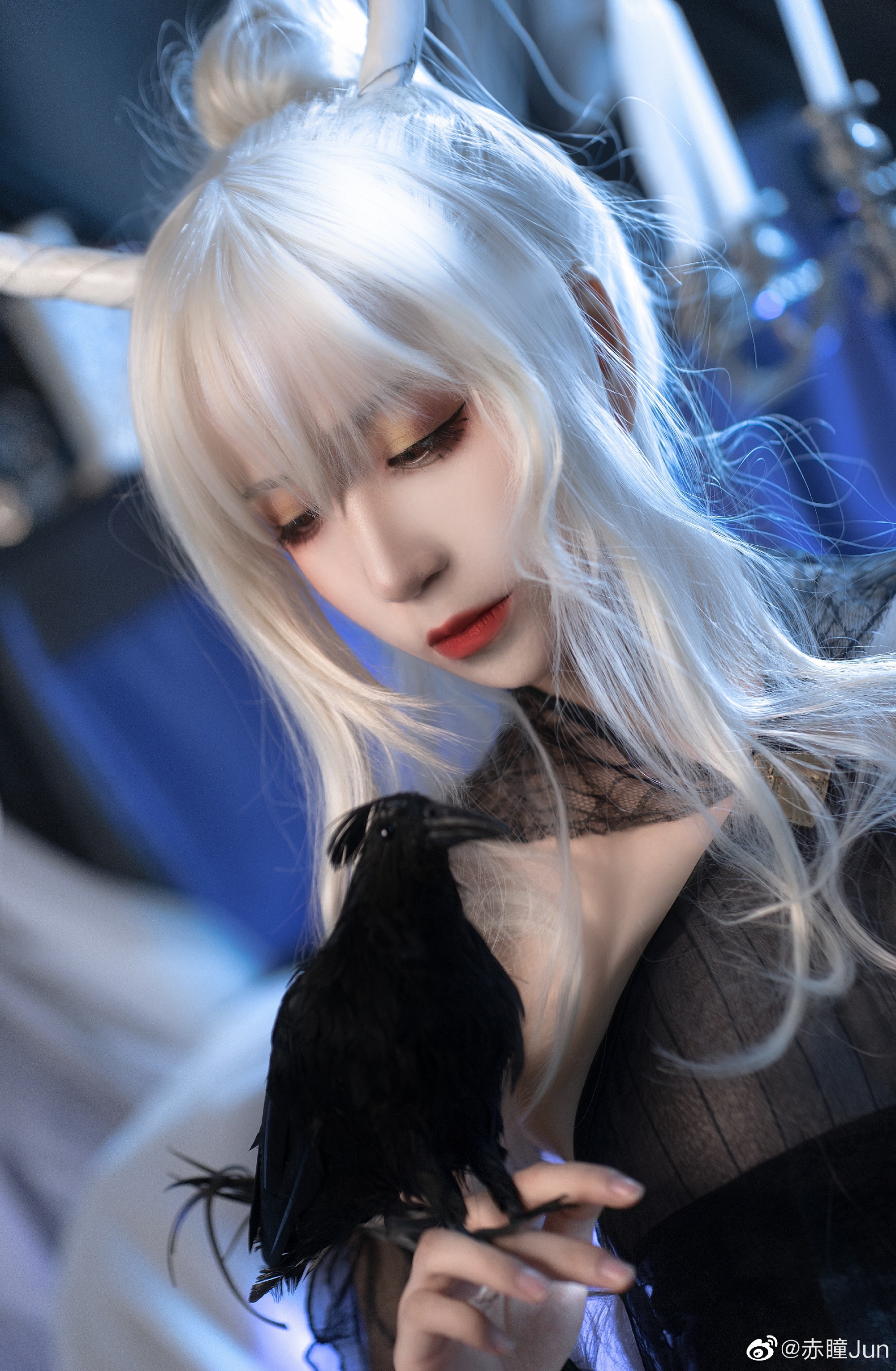 【COS正片】明日方舟COS 静谧午夜-闪灵✨@赤瞳Jun COSPLAY-第8张