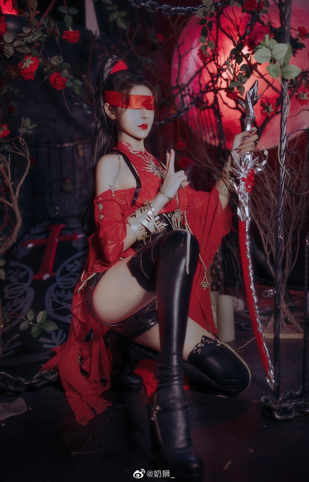 【COS正片】这件衣服不错 我很喜欢 永劫无间 宁红夜@奶狮_ COSPLAY-第5张