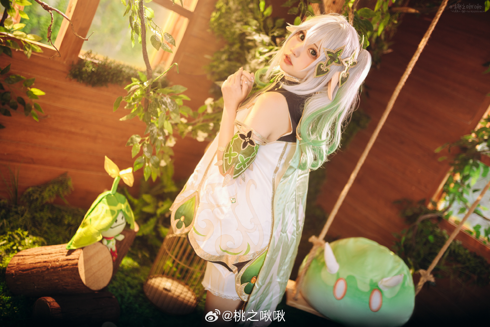 原神 纳西妲——你要好好长大，不要输给风，不要输给雨，不要输给冬雪，不要输给炎夏。@桃之啾啾 COSPLAY-第5张
