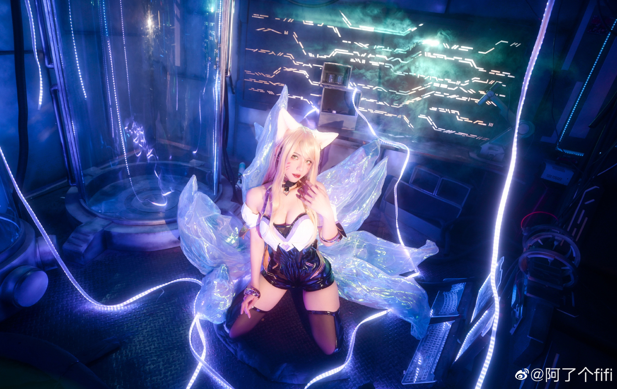 【COS】“请宠爱我吧”?????? 英雄联盟 阿狸 kda女团@阿了个fifi COSPLAY-第15张