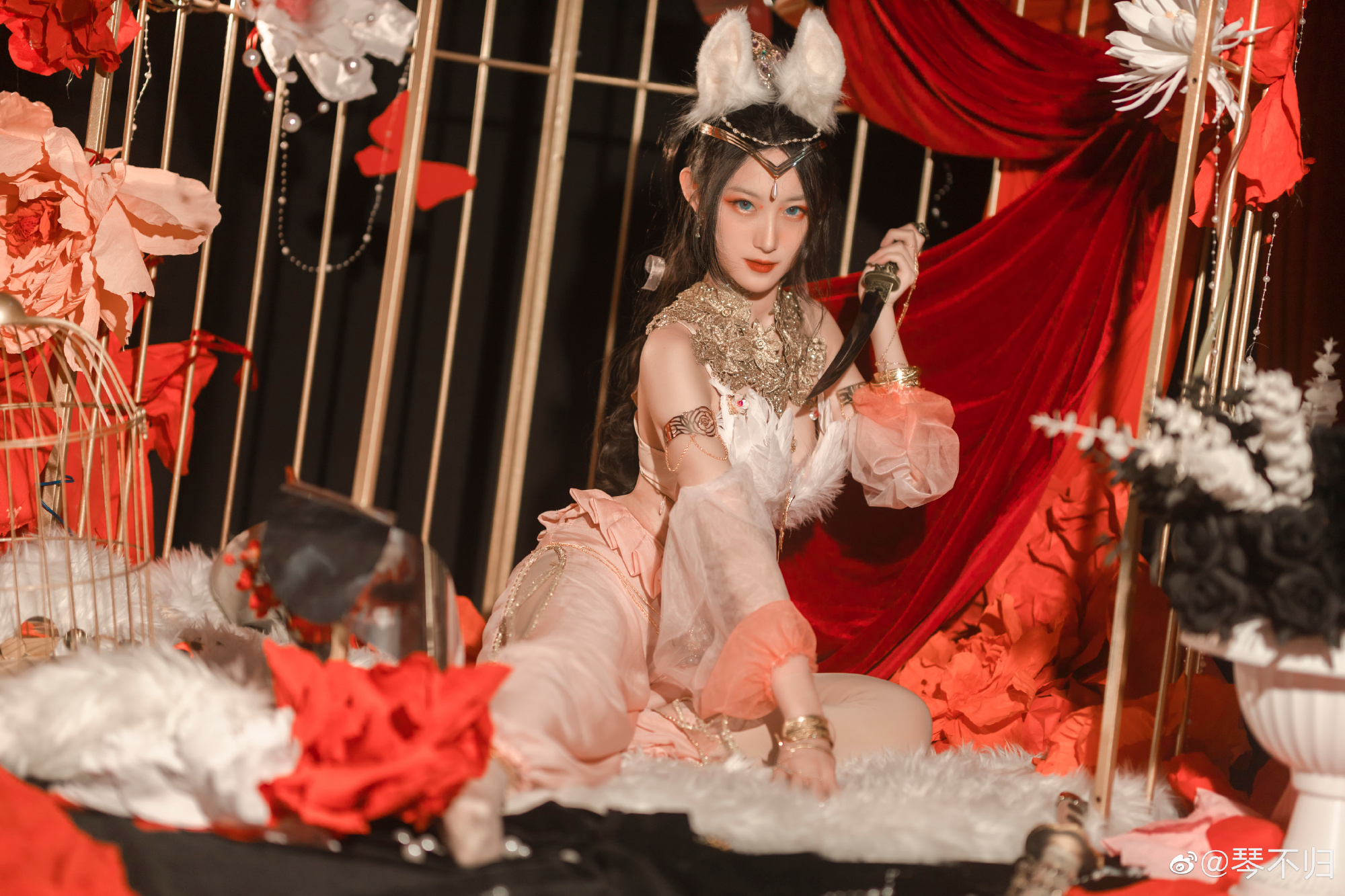 【COS】你以为我穿成这样是为了取悦你吗？ 永劫无间 迦南@琴不归 COSPLAY-第8张