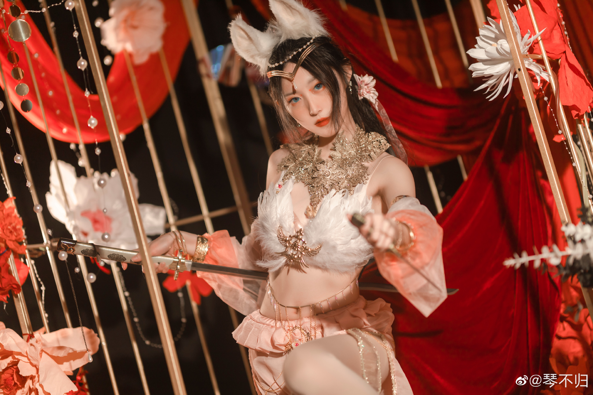 【COS】你以为我穿成这样是为了取悦你吗？ 永劫无间 迦南@琴不归 COSPLAY-第1张