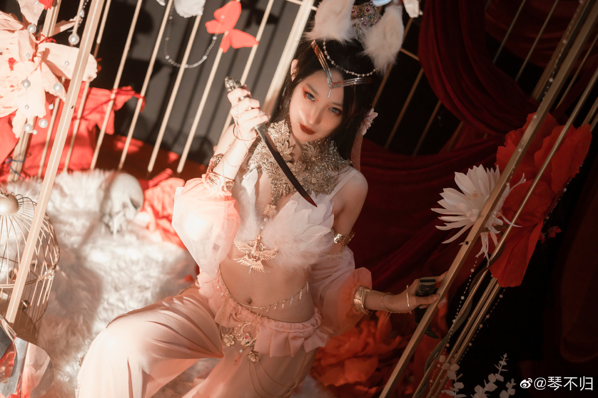 【COS】你以为我穿成这样是为了取悦你吗？ 永劫无间 迦南@琴不归 COSPLAY-第6张