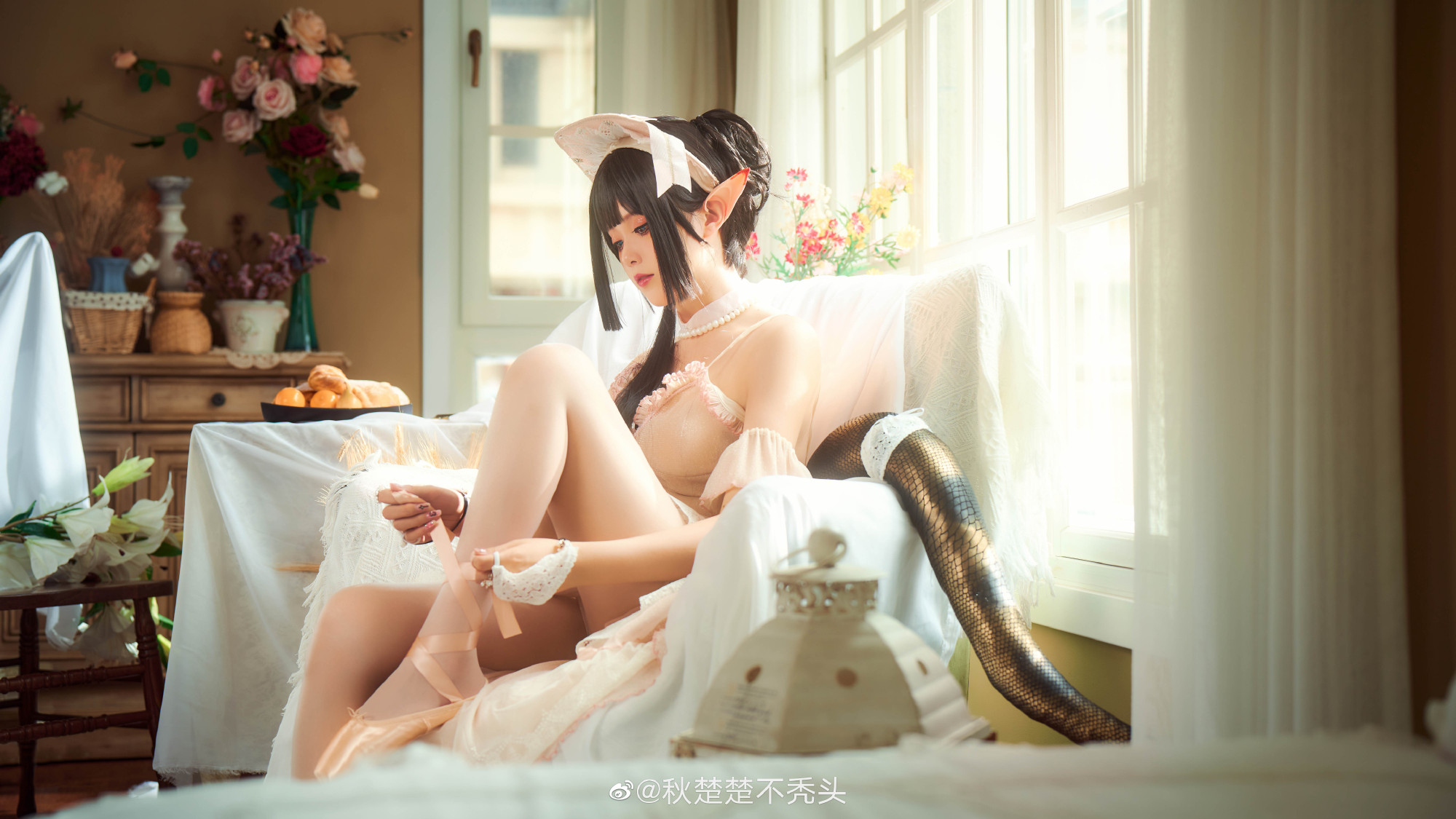 【COS】为什么一直这样看着我，我可是很危险的。明日方舟 森蚺@秋楚楚不秃头 COSPLAY-第2张