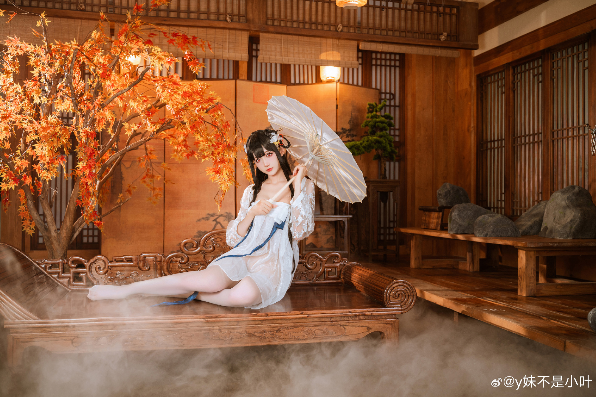 碧蓝航线 逸仙 膏发凝脂@y妹不是小叶 COSPLAY-第16张