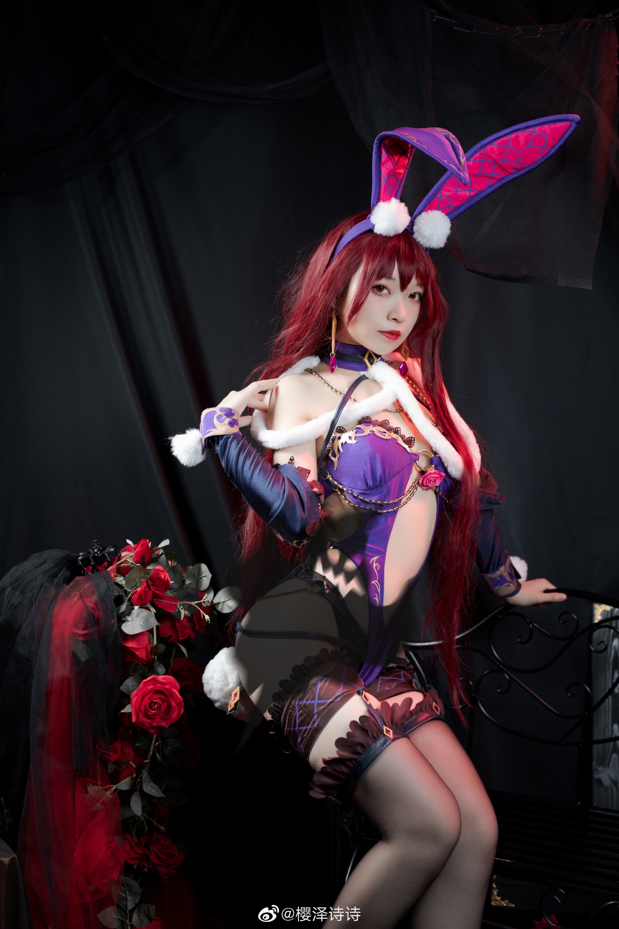 【COS】?Happy Halloween? Fate/GrandOrder 斯卡哈@樱泽诗诗 COSPLAY-第1张