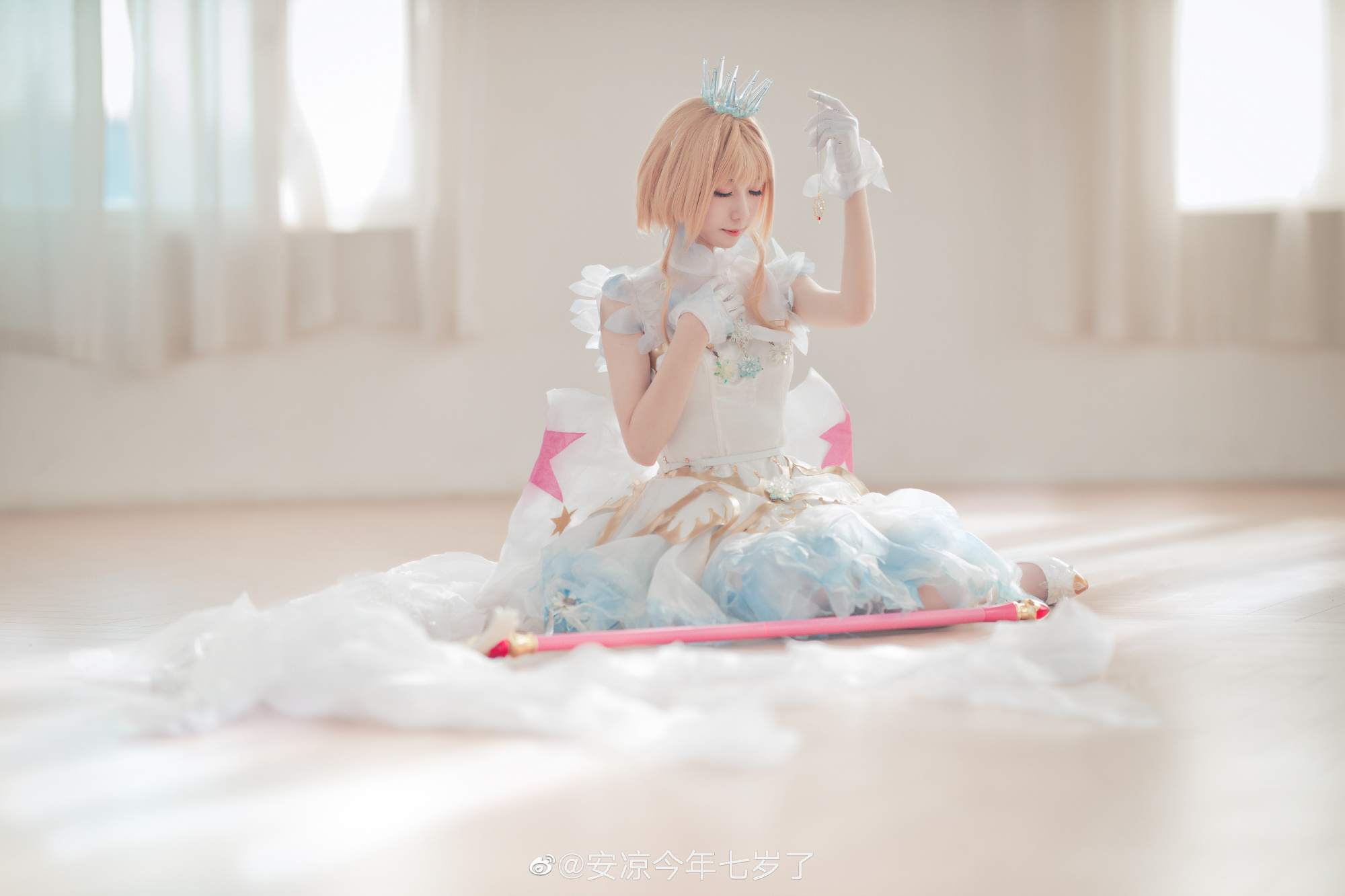 【COS】百变小樱 小樱冰雪天使cos正片@安凉今年七岁了 COSPLAY-第5张